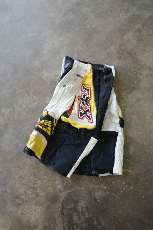 Wide Legged nag nag Pants(S)/made from vintage FOX moto racing pants &vintage ski trousers