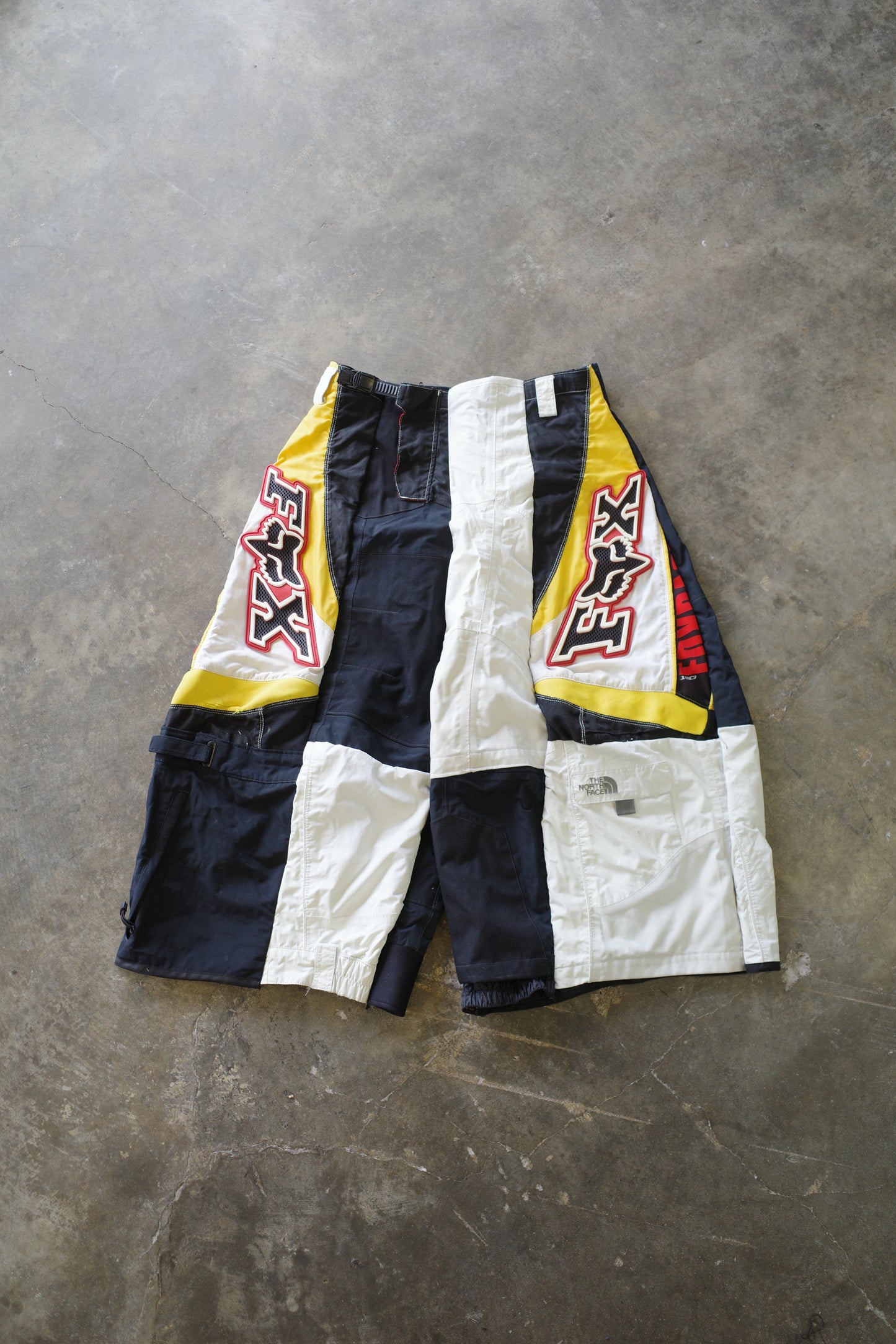 Wide Legged nag nag Pants(S)/made from vintage FOX moto racing pants &vintage ski trousers
