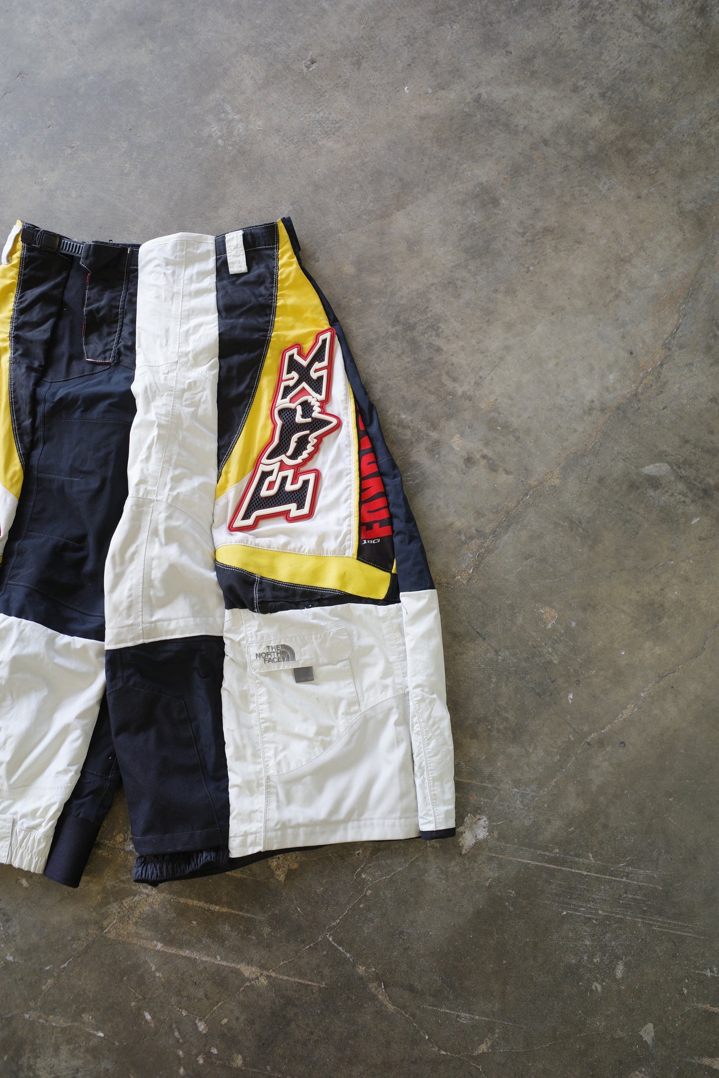 Wide Legged nag nag Pants(S)/made from vintage FOX moto racing pants &vintage ski trousers