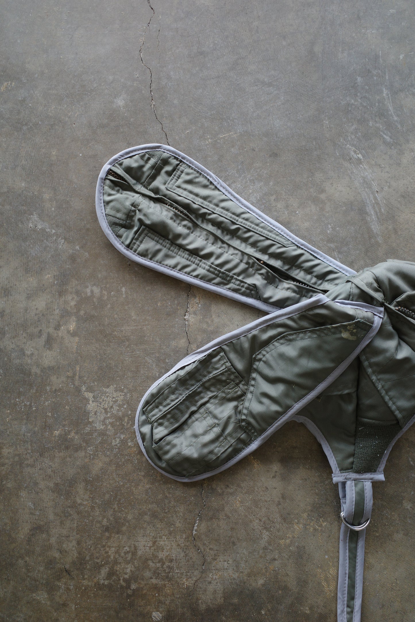 nag nag Bunny Ear Hat made with vintage US.MILITARY ISSUE flight jacket