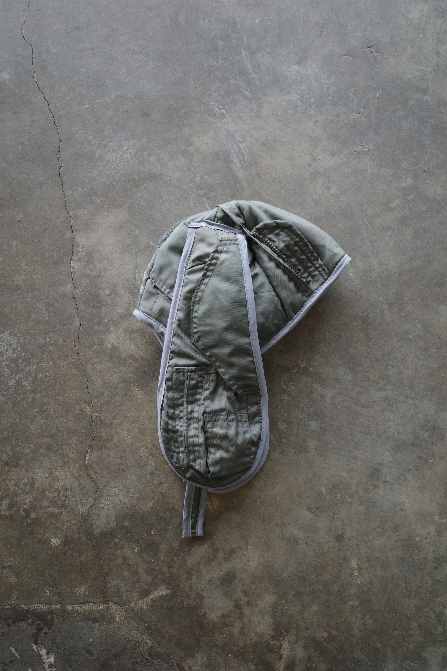 nag nag Bunny Ear Hat made with vintage US.MILITARY ISSUE flight jacket