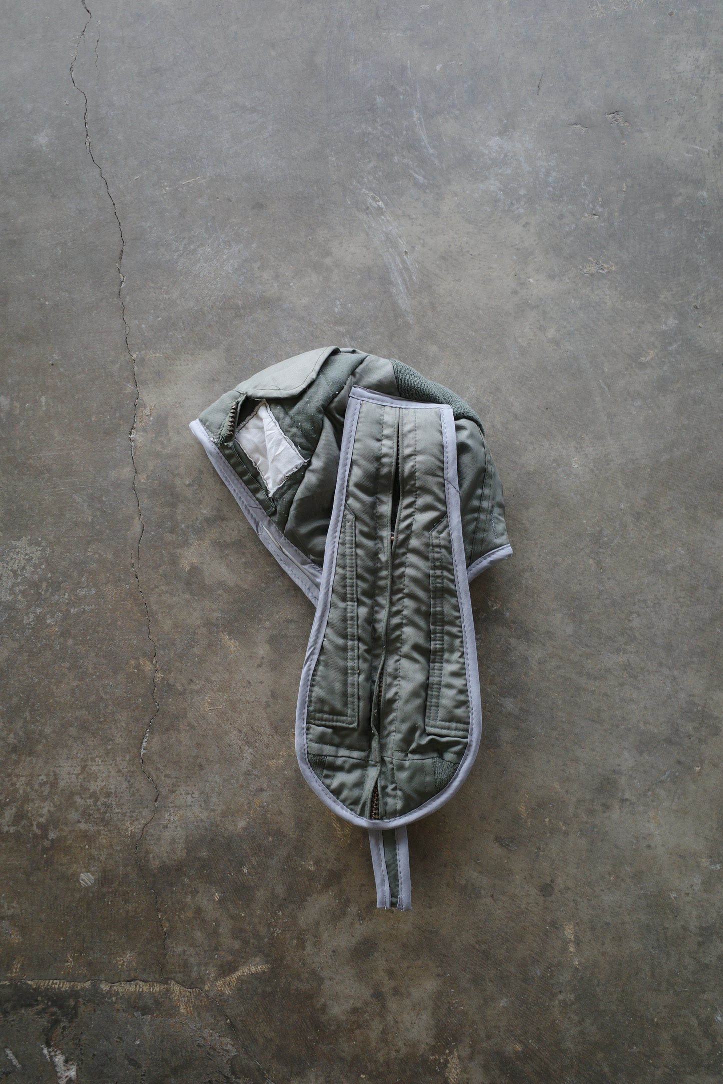 nag nag Bunny Ear Hat made with vintage US.MILITARY ISSUE flight jacket
