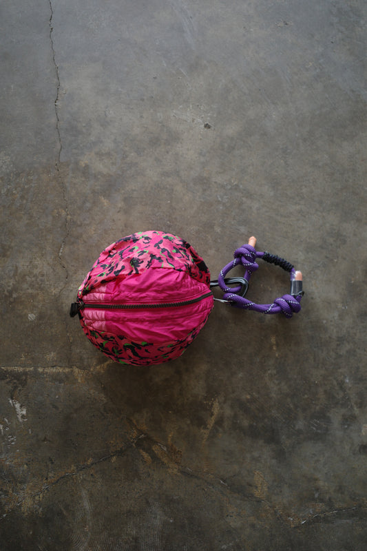 Ball Bag (L)made w vintage nylon windbreaker