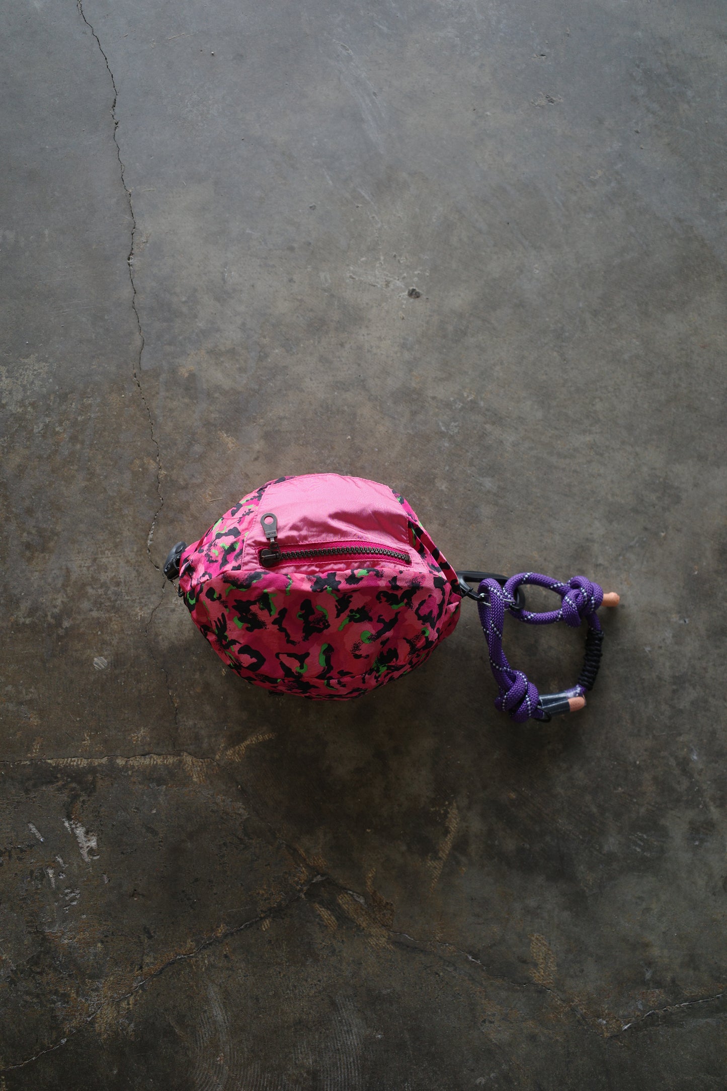 Ball Bag (L)made w vintage nylon windbreaker