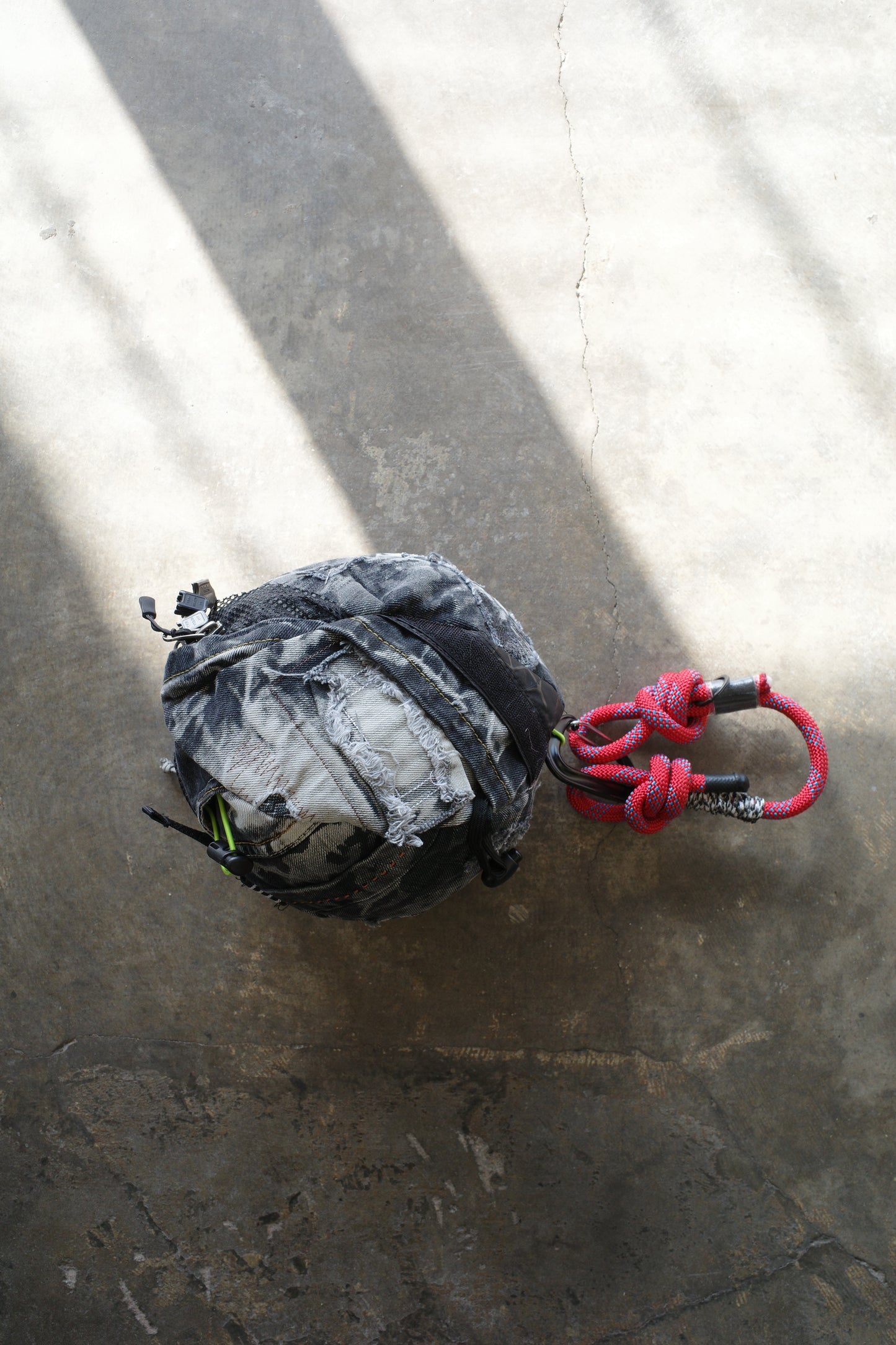 nag nag Ball Bag made from Y2K Faded Denim #1