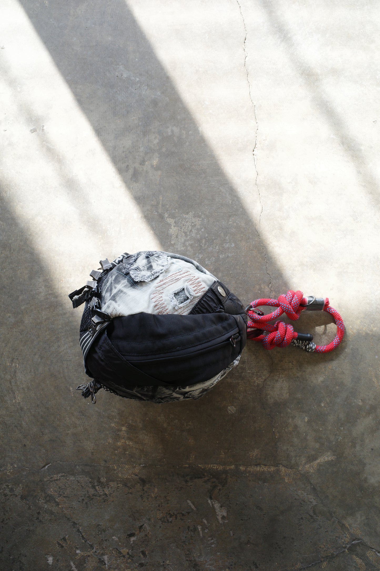 nag nag Ball Bag made from Y2K Faded Denim #1