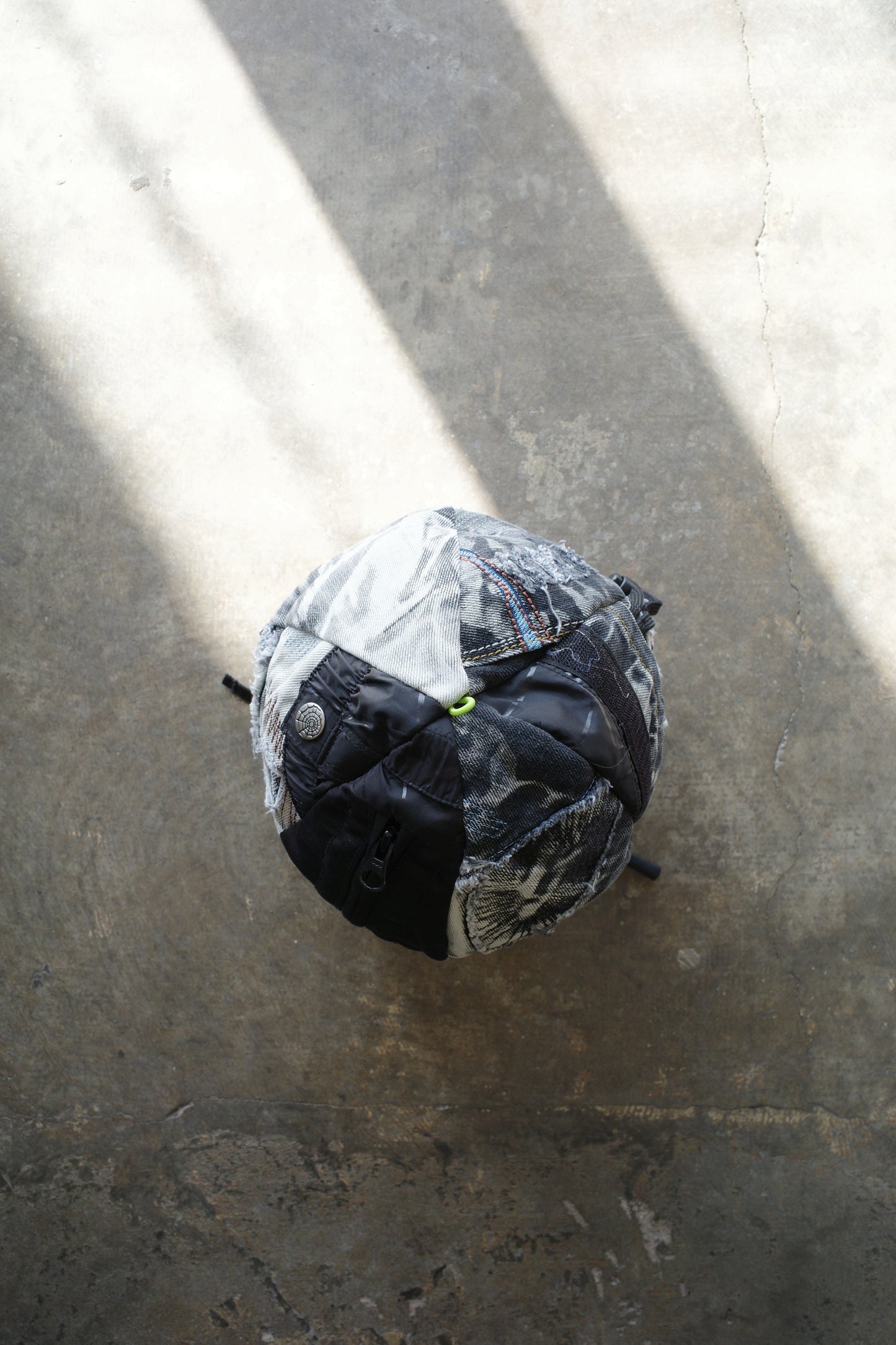 nag nag Ball Bag made from Y2K Faded Denim #1