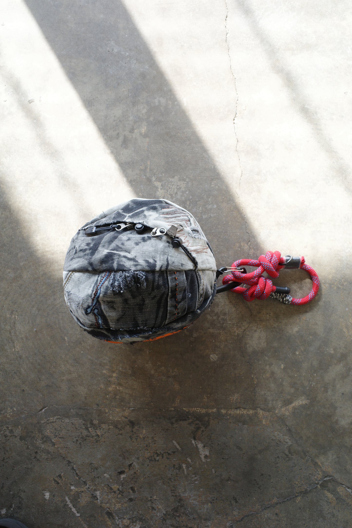 nag nag Ball Bag made from Y2K Faded Denim #2