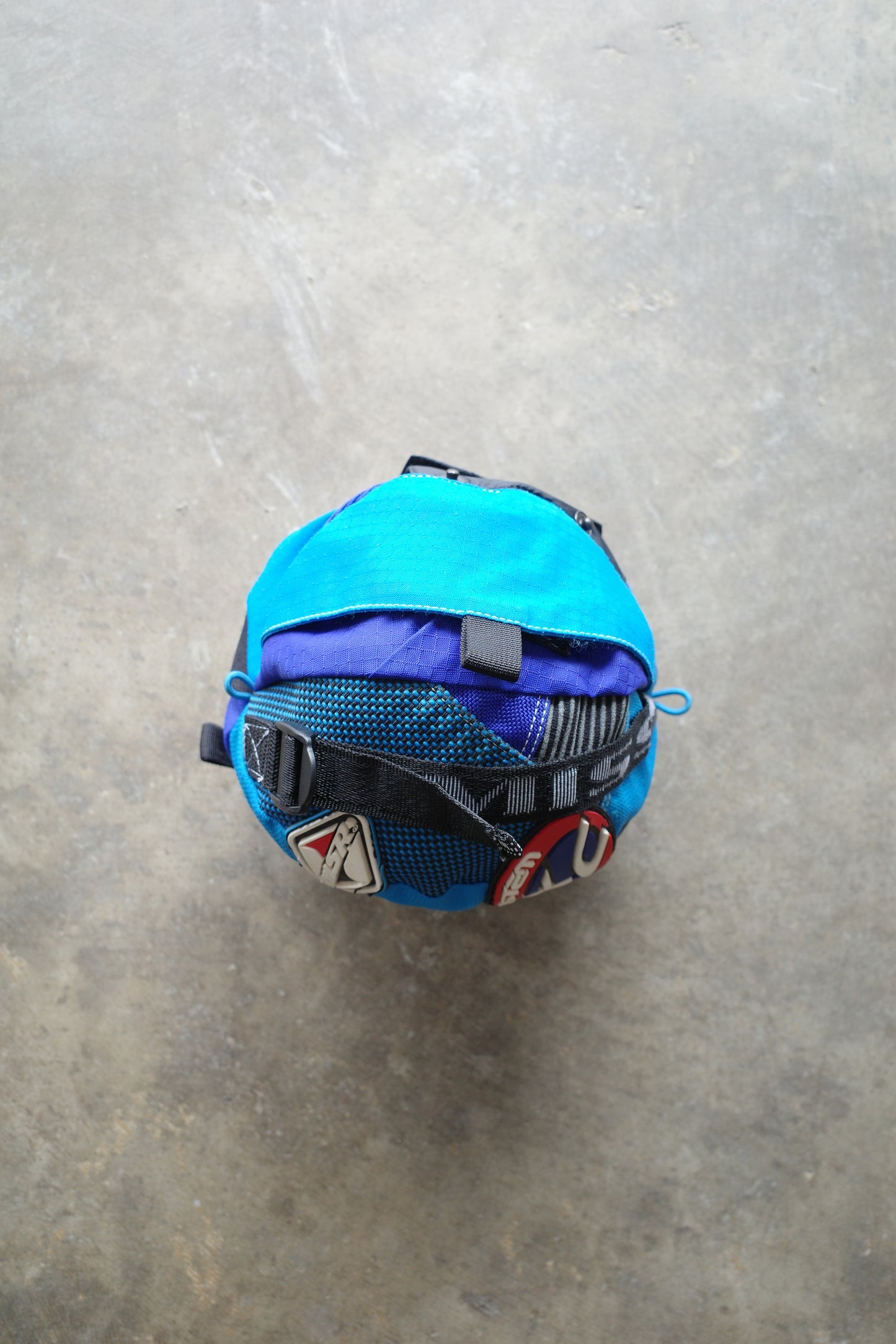 nag nag Ball Bag(S) made from vintage motorcycle pants