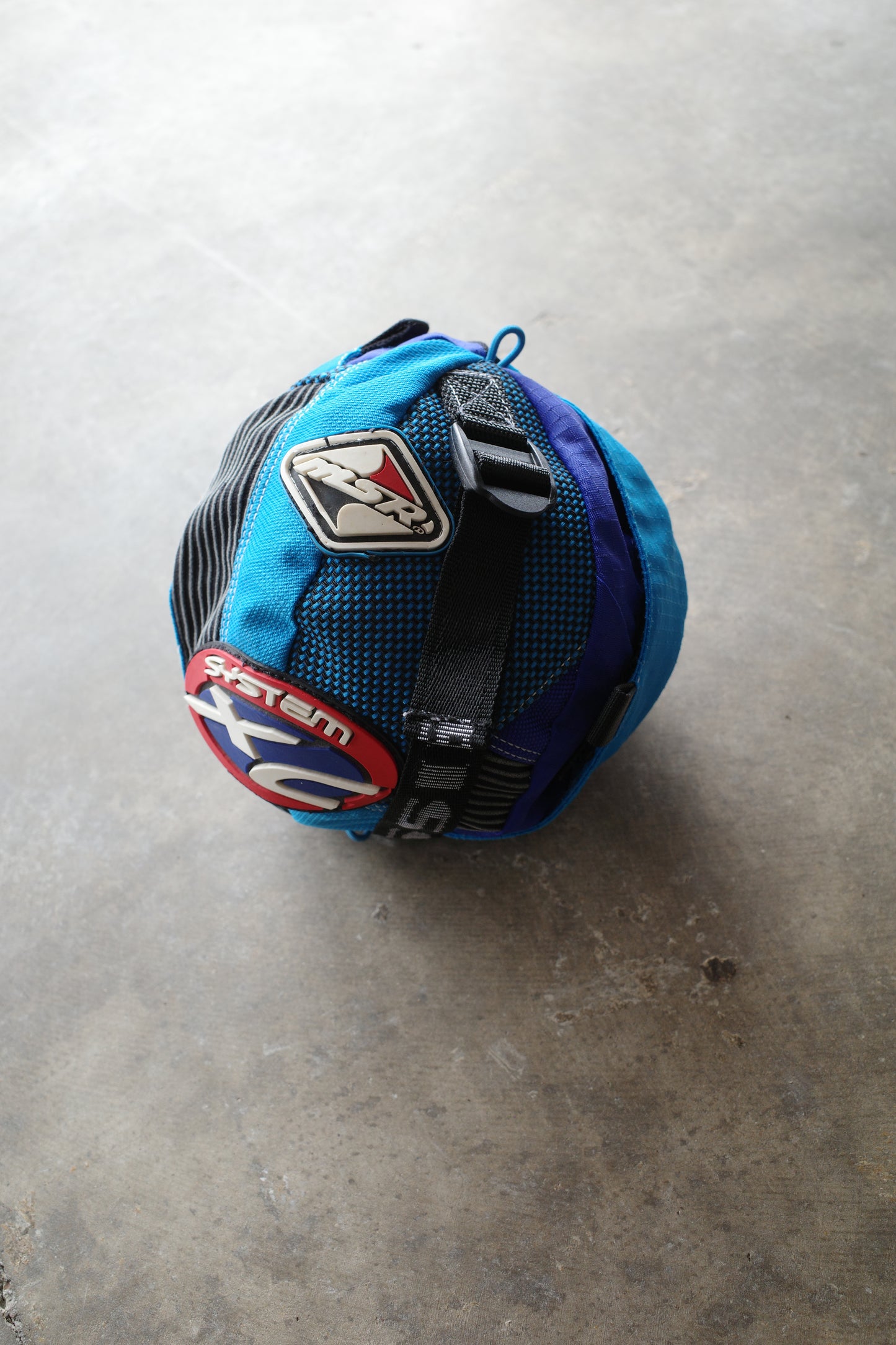nag nag Ball Bag(S) made from vintage motorcycle pants