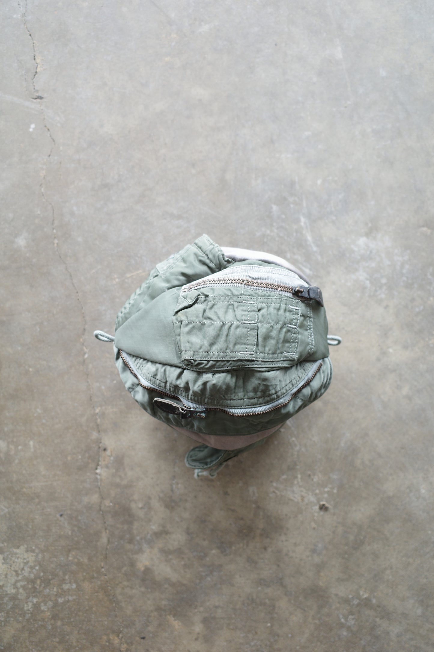 nag nag Ball Bag(L) made from 50-60s US.MILITARY ISSUE Flight Suit
