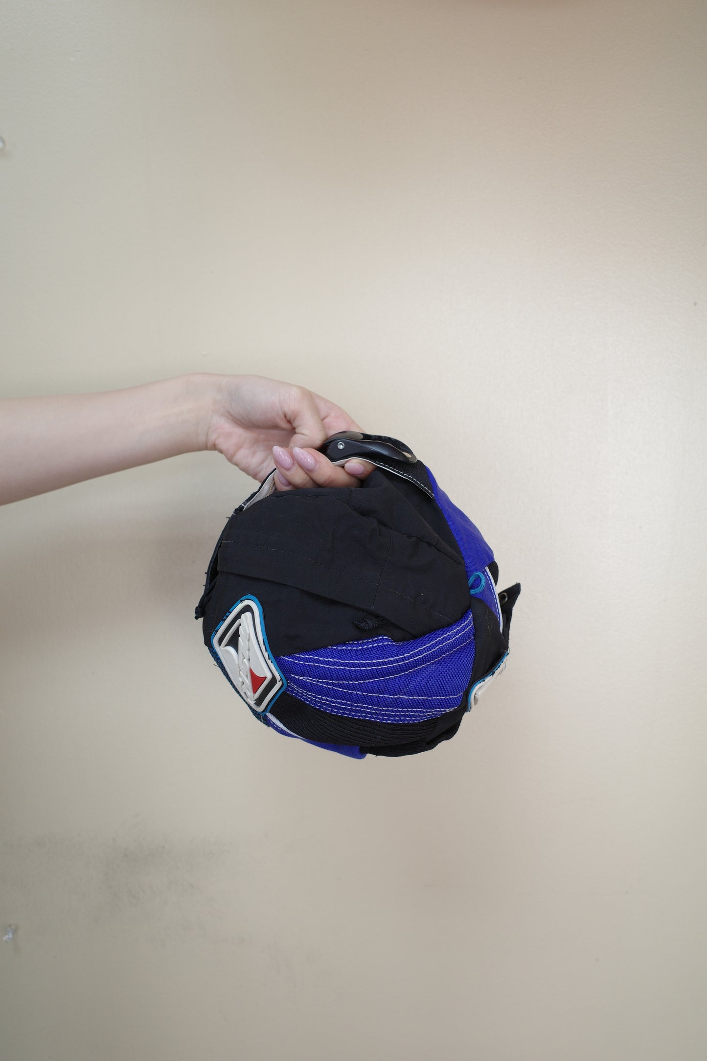 nag nag Ball Bag(S) made from vintage motorcycle pants