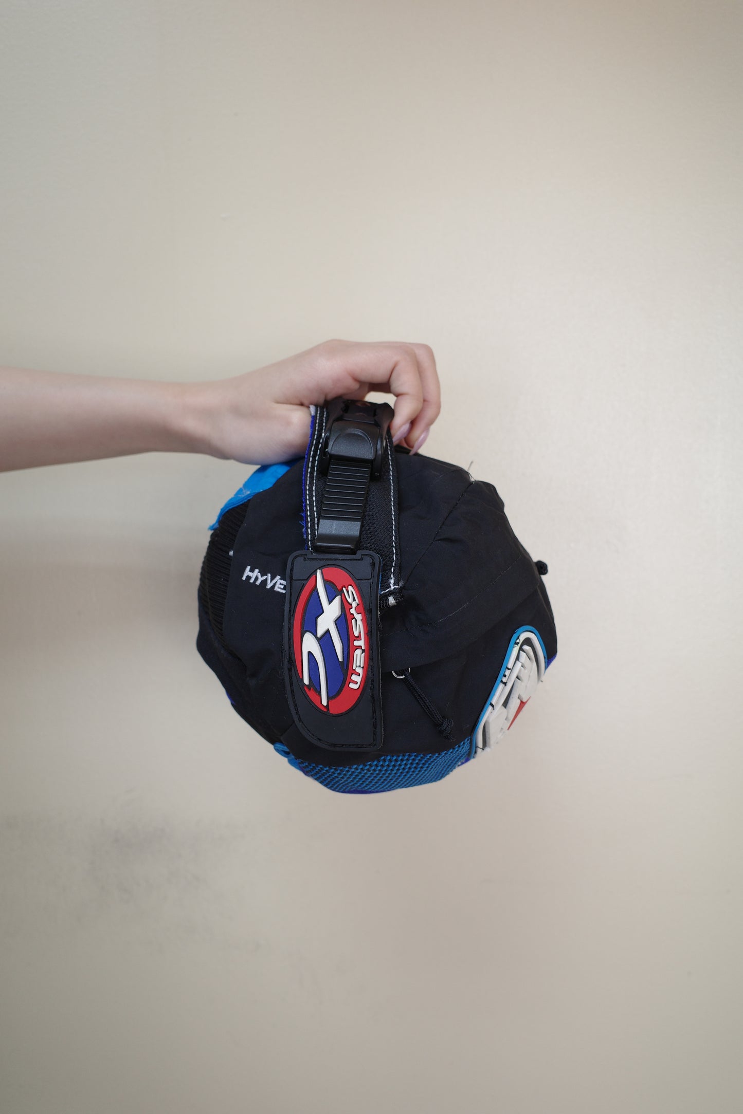 nag nag Ball Bag(S) made from vintage motorcycle pants