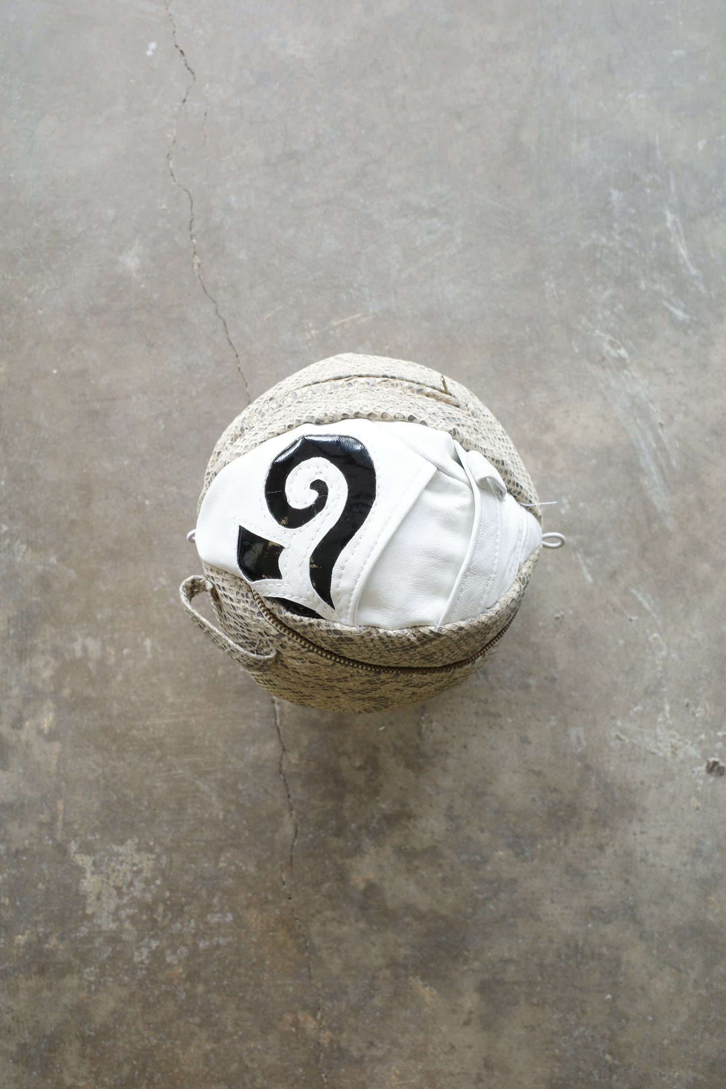 nag nag Ball Bag(S) made from vintage Y2K Leather jackets