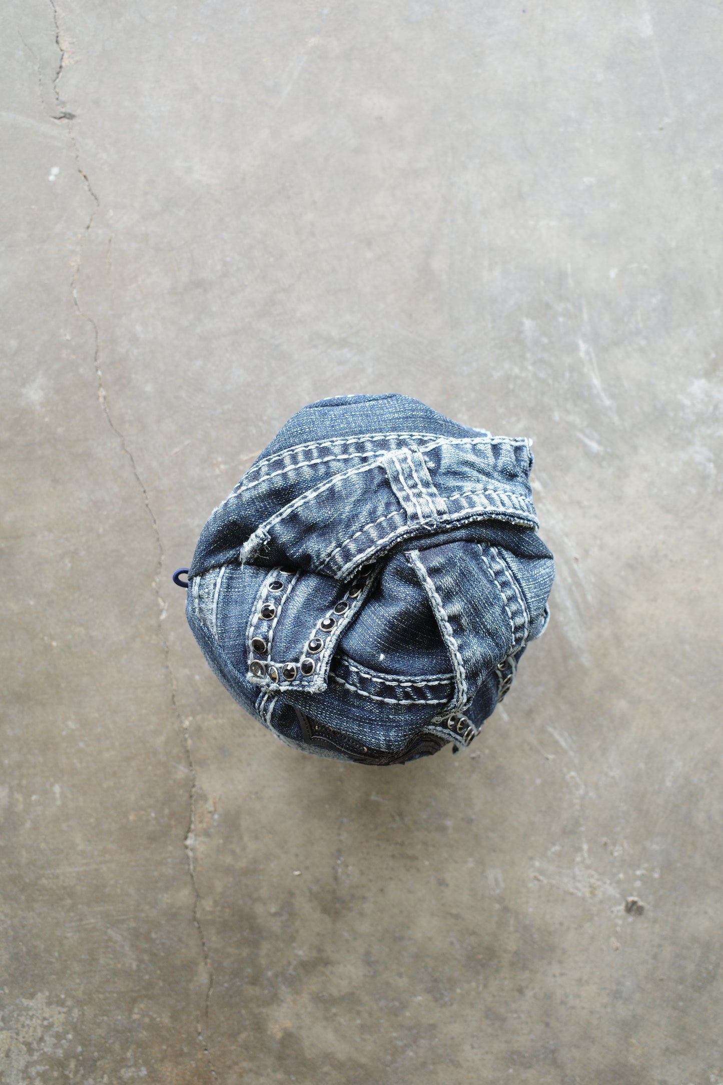 nag nag Ball Bag(S) made from vintage Y2K jeans