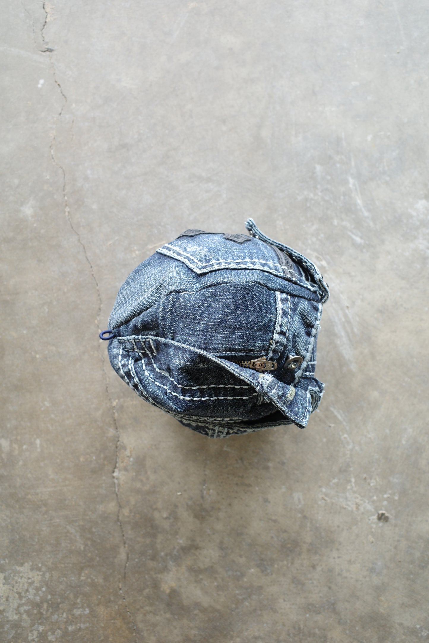 nag nag Ball Bag(S) made from vintage Y2K jeans