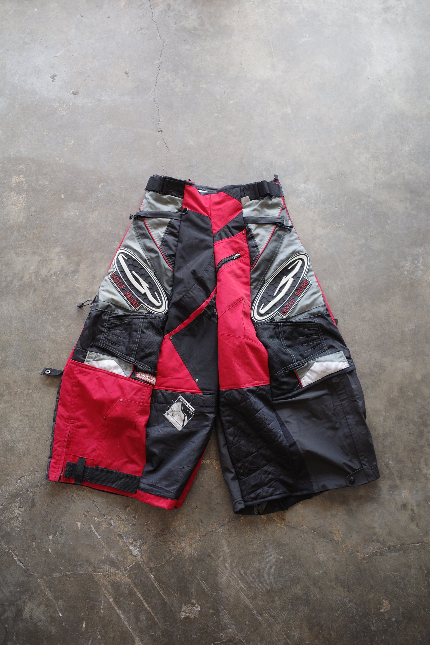 Wide Legged nag nag Pants(S)/made from vintage TNF STEEPTECH &CASTLE RACING pants