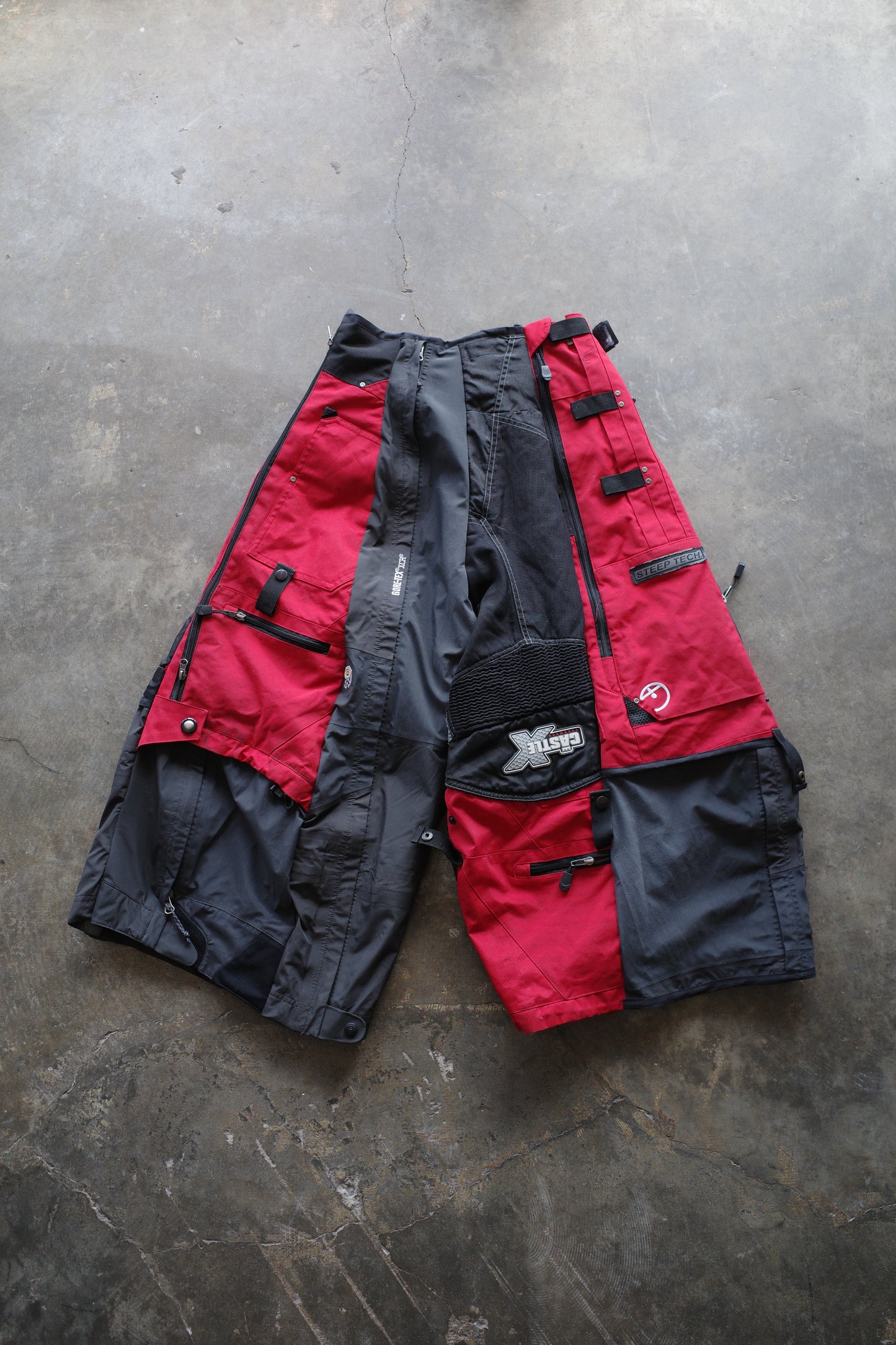 Wide Legged nag nag Pants(S)/made from vintage TNF STEEPTECH &CASTLE RACING pants