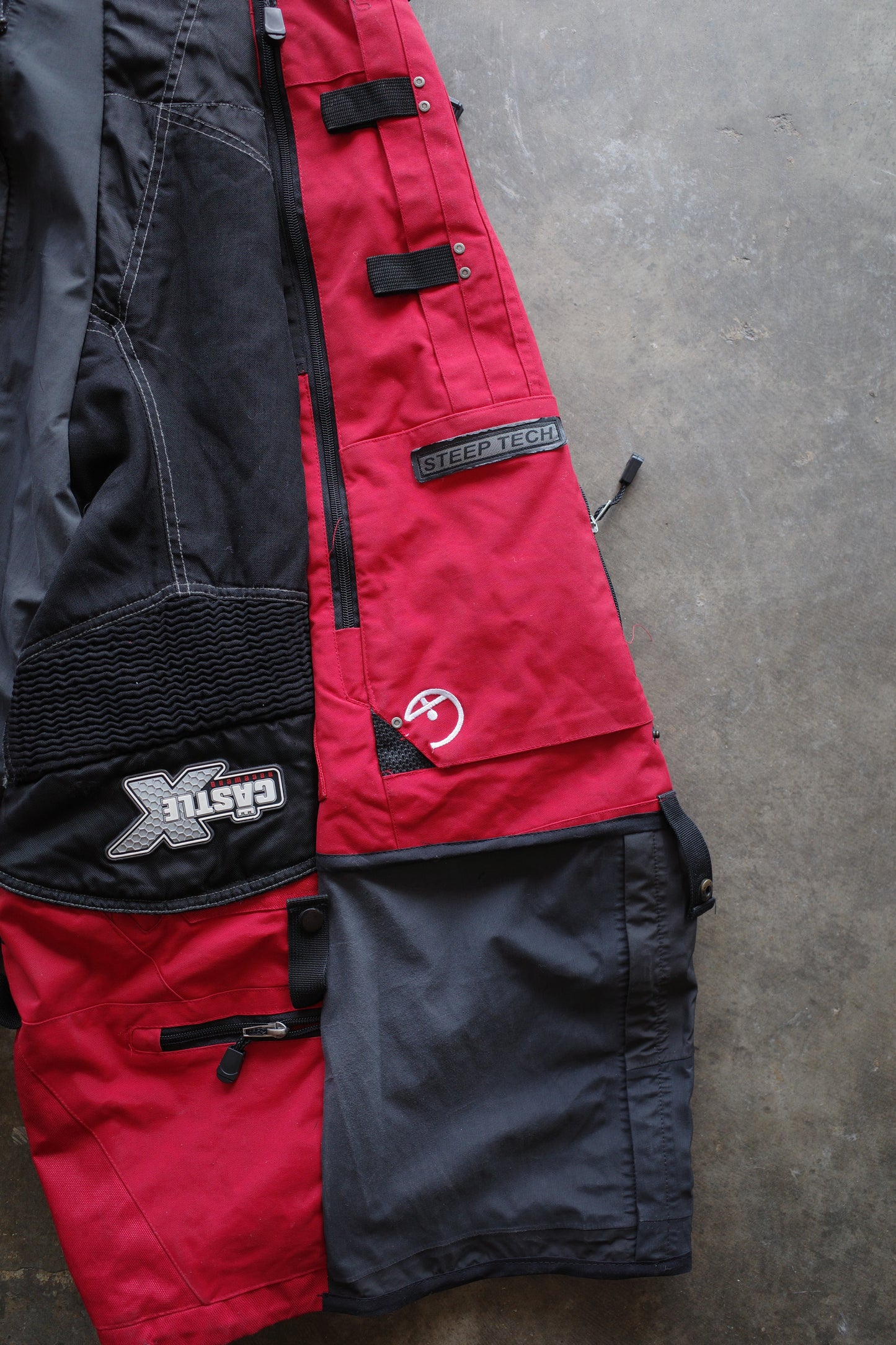 Wide Legged nag nag Pants(S)/made from vintage TNF STEEPTECH &CASTLE RACING pants