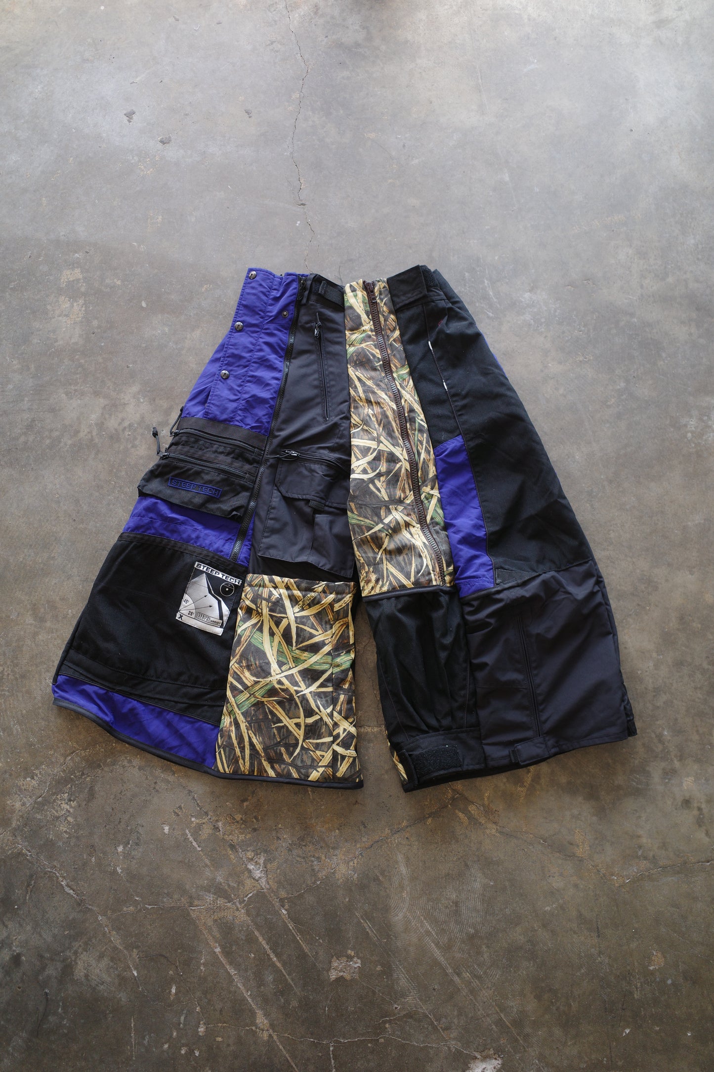 Wide Legged nag nag Pants(S)/made from vintage TNF STEEPTECH jacket
