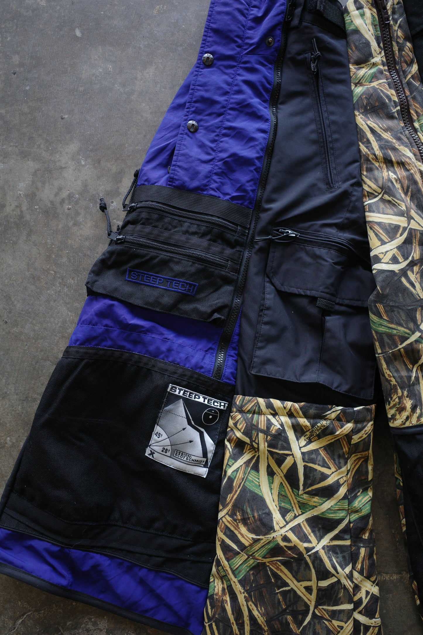 Wide Legged nag nag Pants(S)/made from vintage TNF STEEPTECH jacket