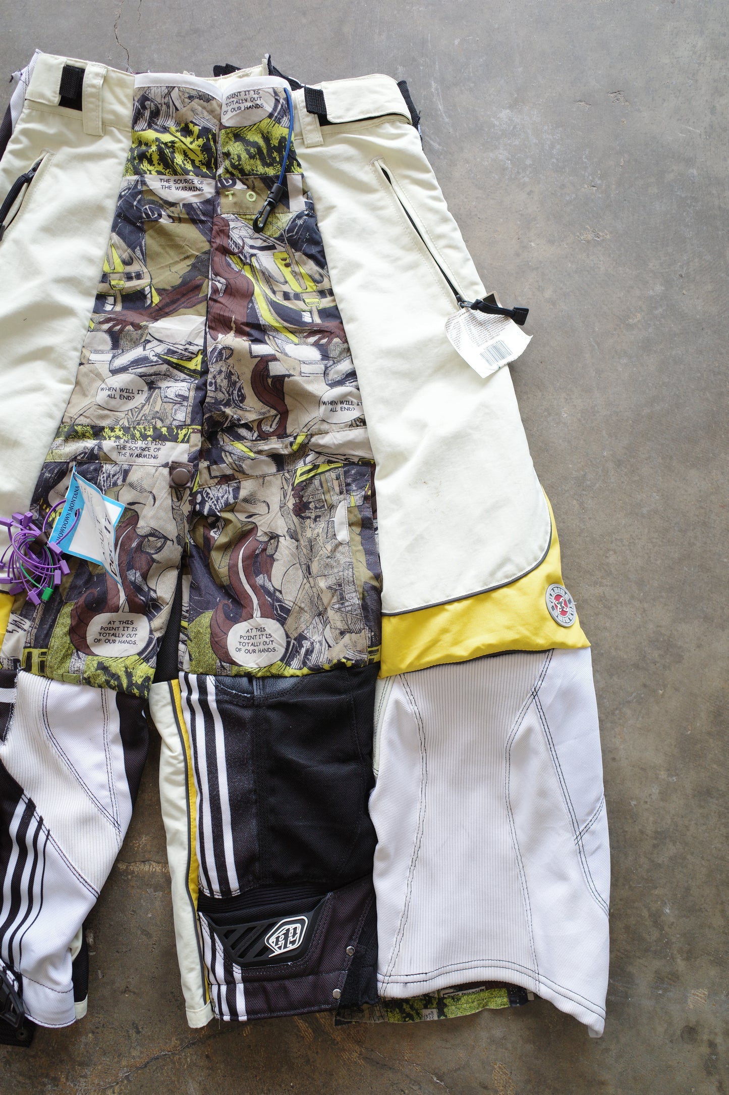 Wide Legged nag nag Pants(S)/made from vintage TLD motocross pants