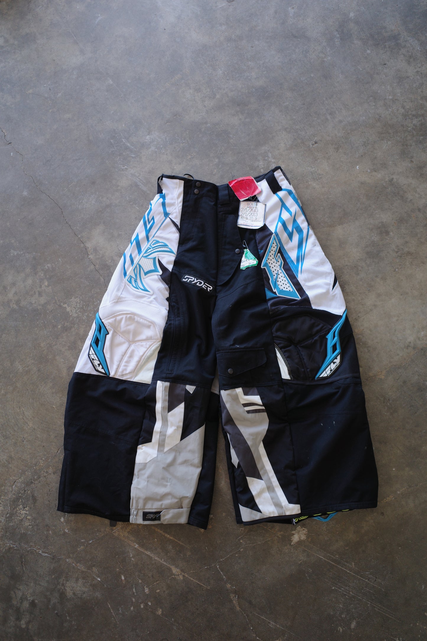 Wide Legged nag nag Pants(L)/made with vintage FLY racing pants&vintage SPYDER ski pants