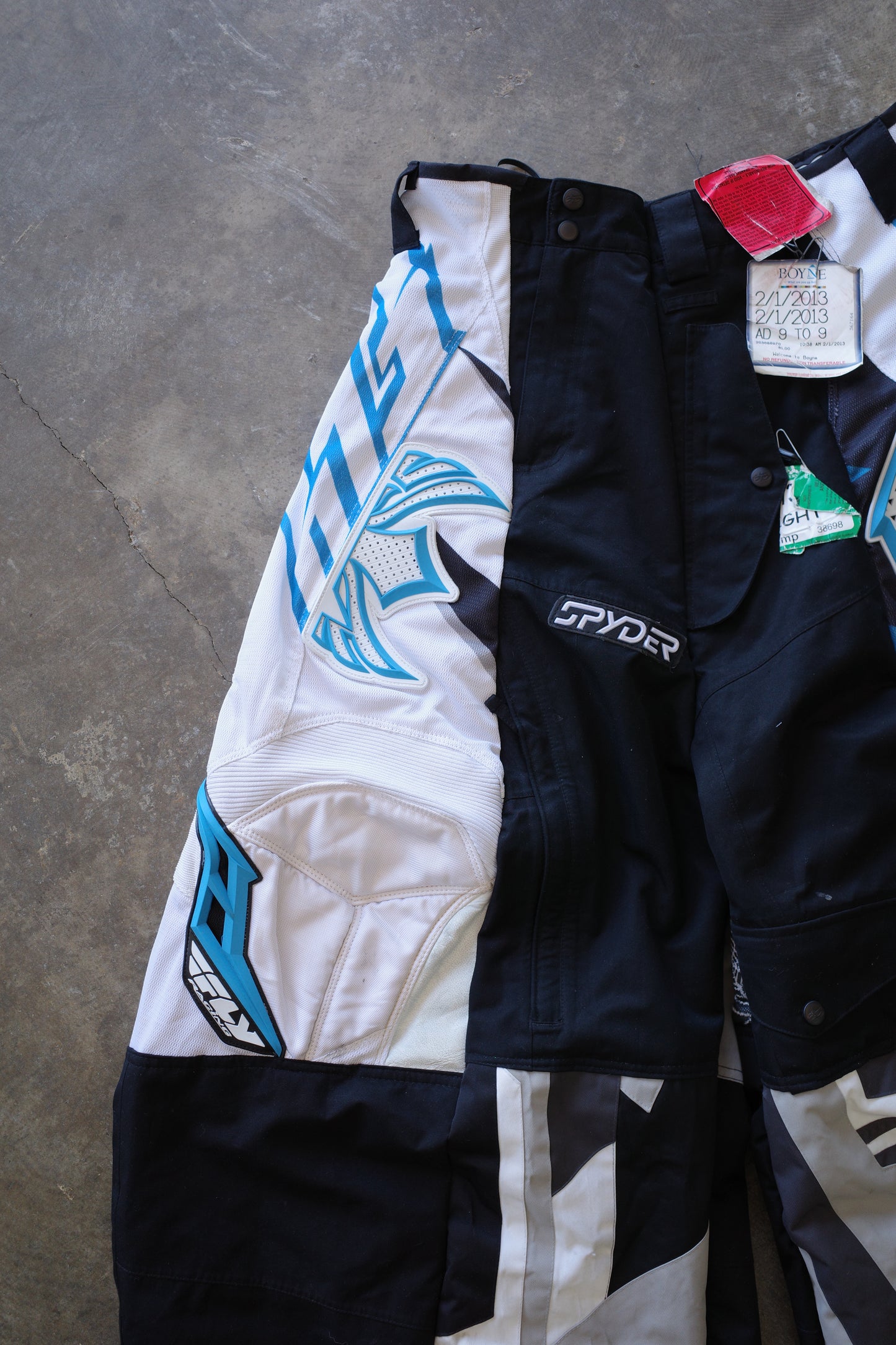 Wide Legged nag nag Pants(L)/made with vintage FLY racing pants&vintage SPYDER ski pants