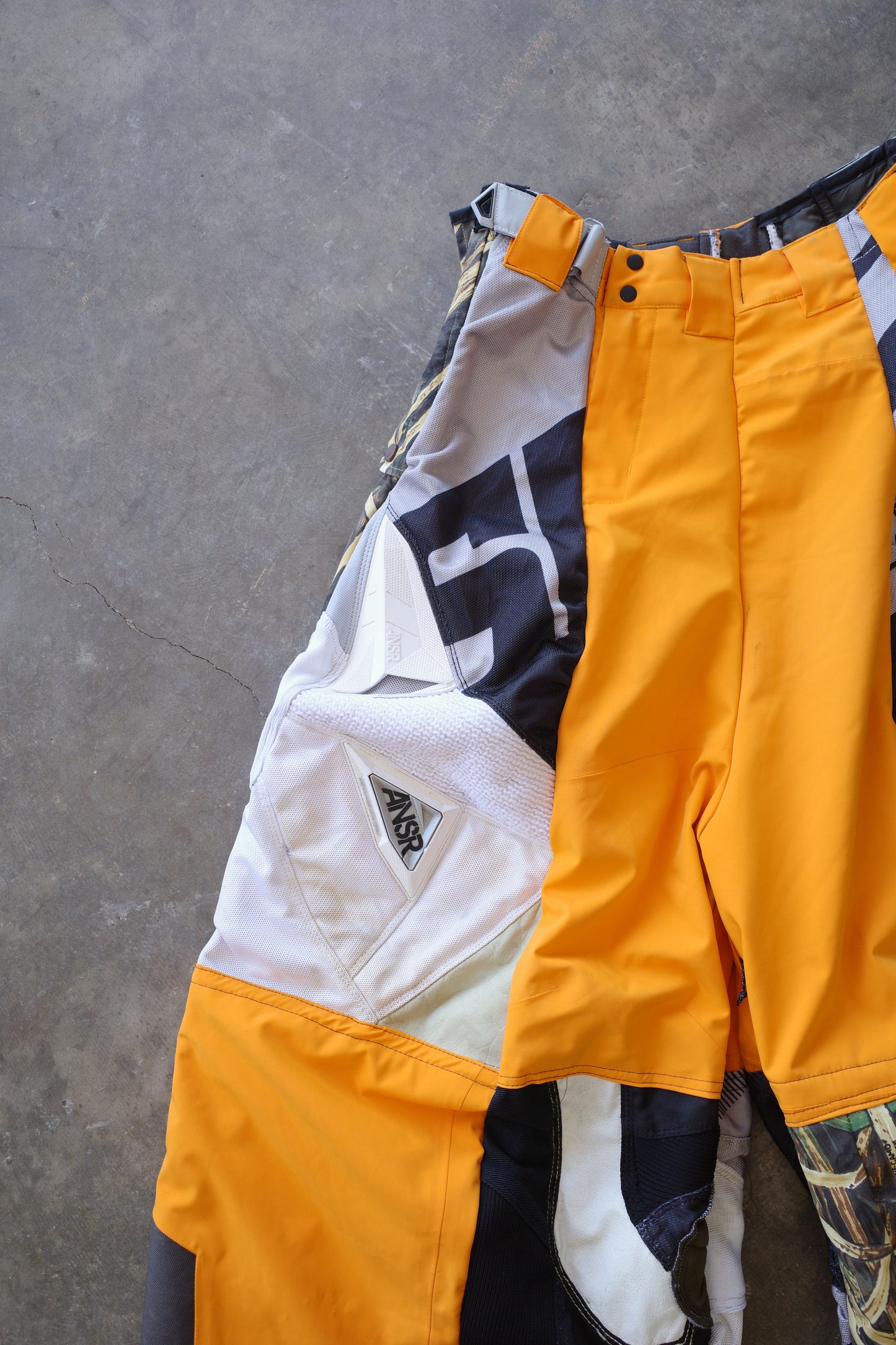Wide LeopWide Legged nag nag Pants(L)/made with vintage ASNR racing pants