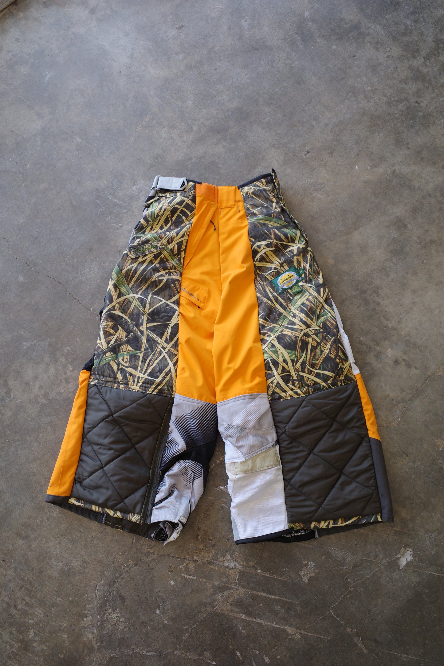 Wide LeopWide Legged nag nag Pants(L)/made with vintage ASNR racing pants