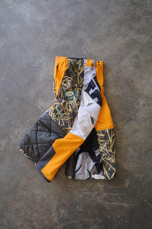 Wide LeopWide Legged nag nag Pants(L)/made with vintage ASNR racing pants