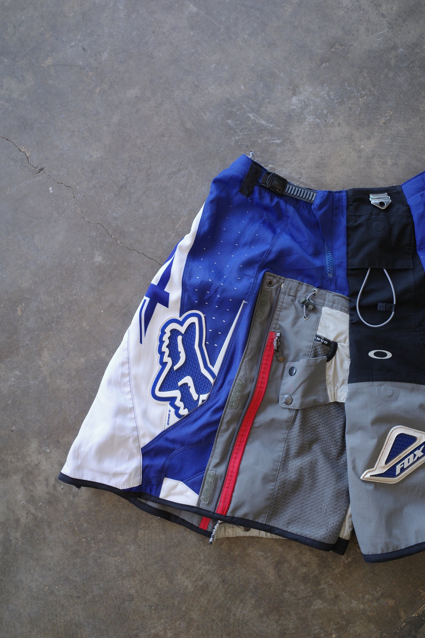 nag nag Baggy Shorts (34)/made with vintage FOX racing pants&OAKLEY tactical Jacket
