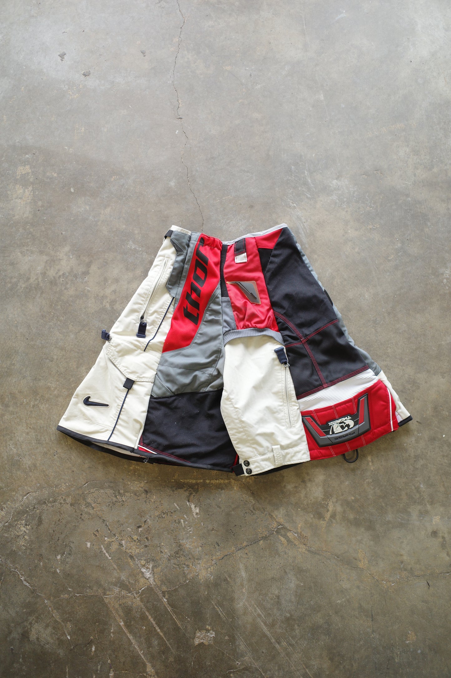 nag nag Baggy Shorts (30)/made with vintage THOR moto racing pants&vintage NIKE ACG ski pants
