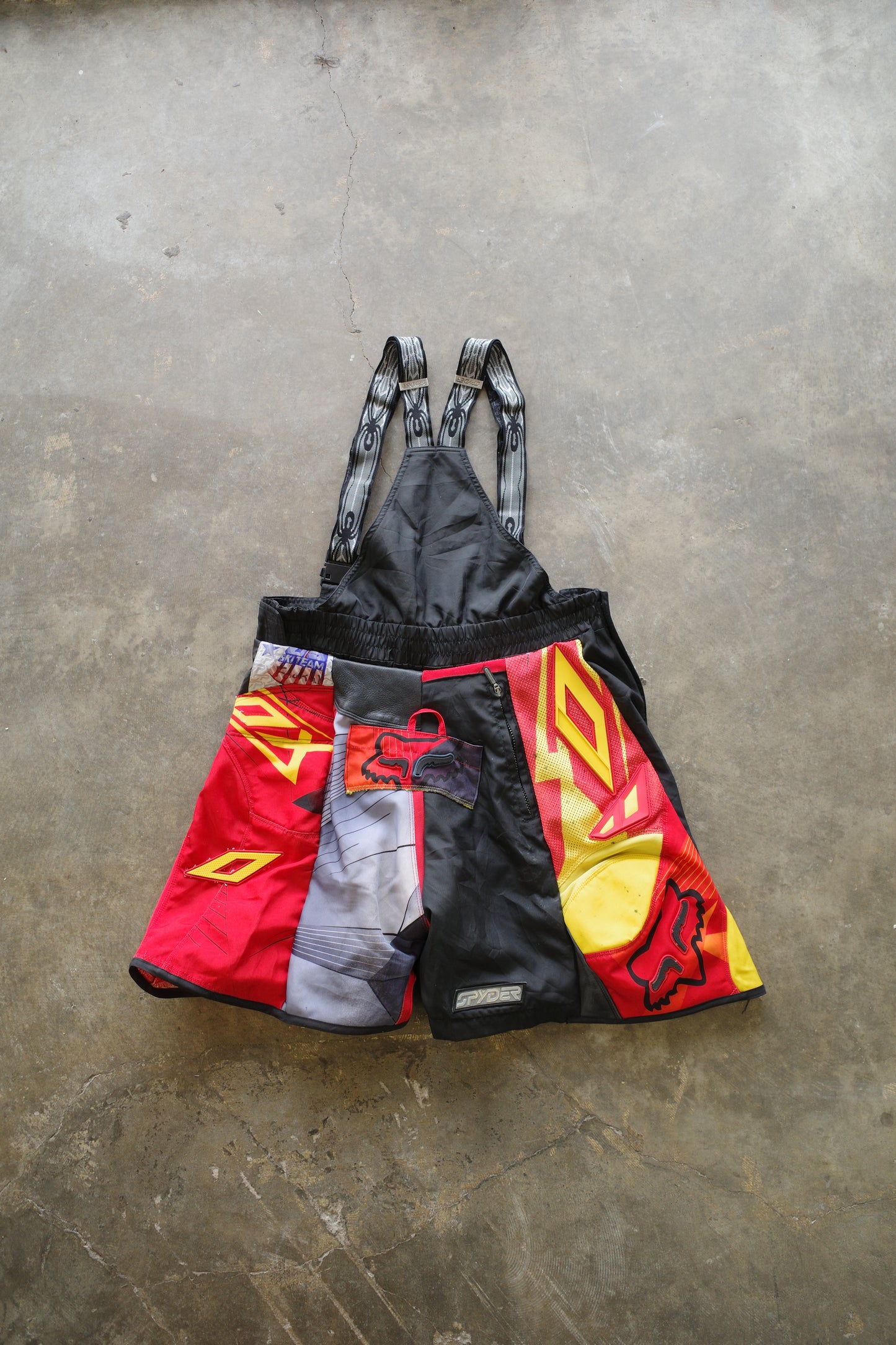 nag nag Baggy Shorts (38)/made with vintage FOX moto racing pants&vintage SPYDER ski pants