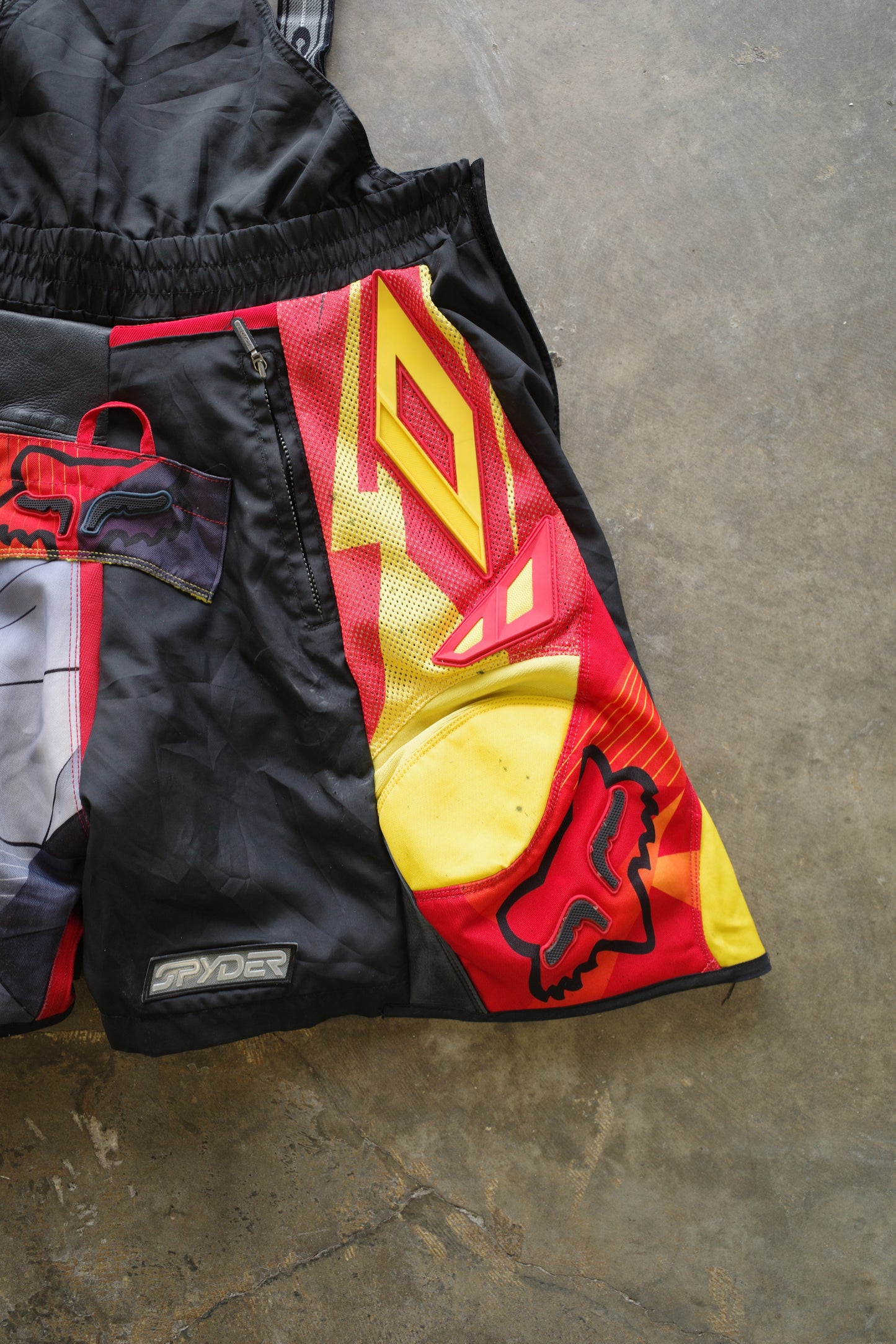 nag nag Baggy Shorts (38)/made with vintage FOX moto racing pants&vintage SPYDER ski pants