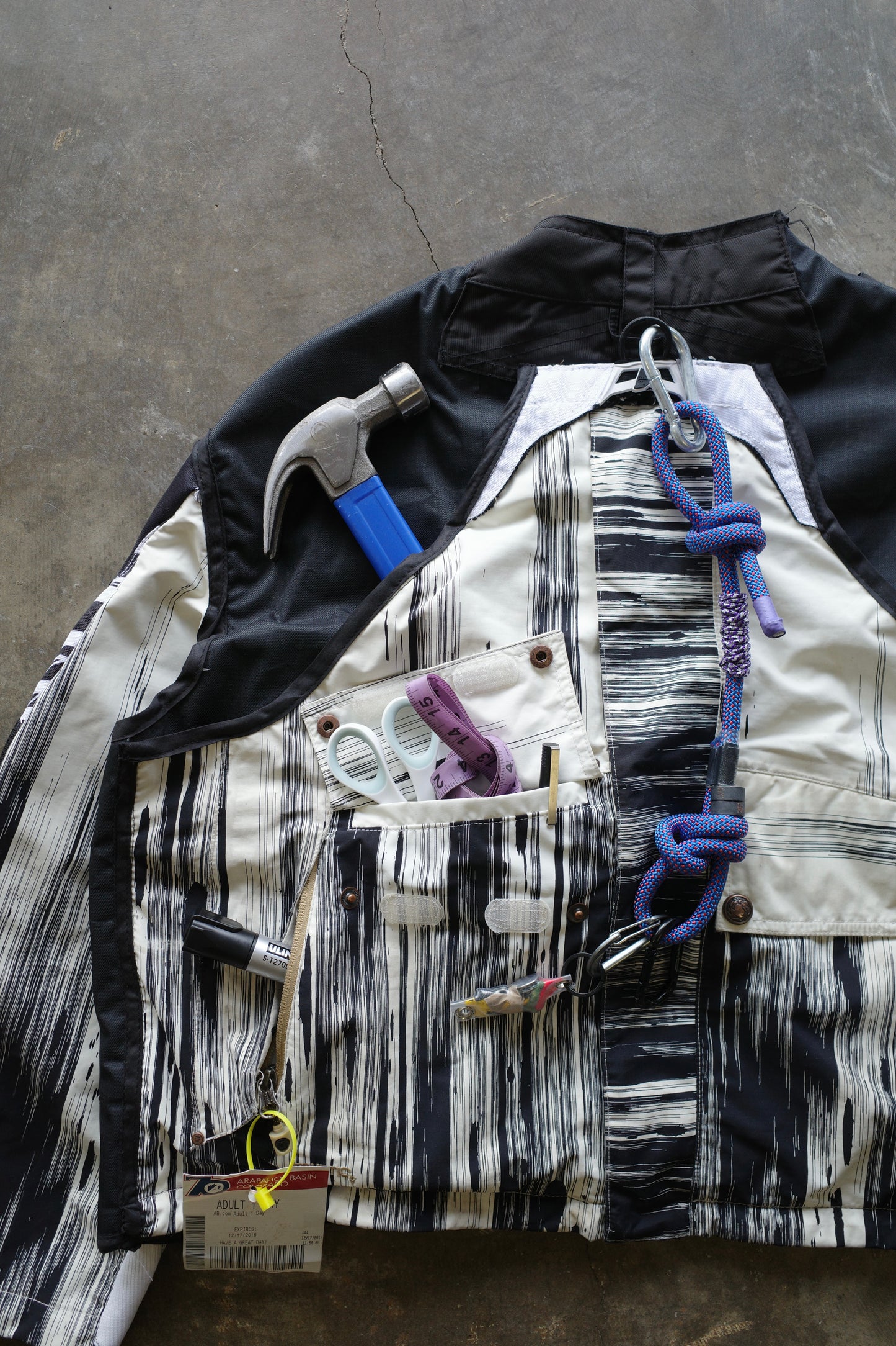 nag nag Engineer Jacket (M-L)/made with vintage Thor moto racing pants