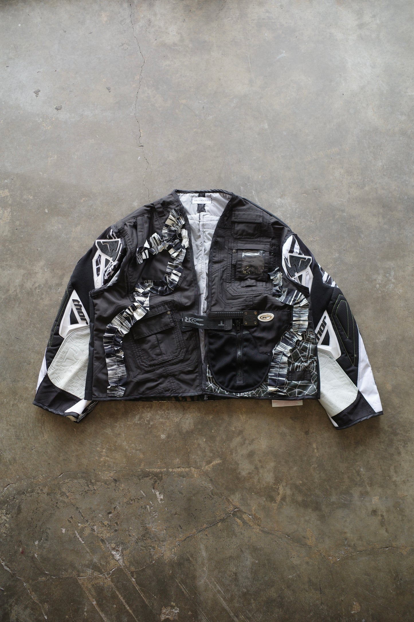 nag nag Engineer Jacket (M-L)/made with vintage Thor moto racing pants