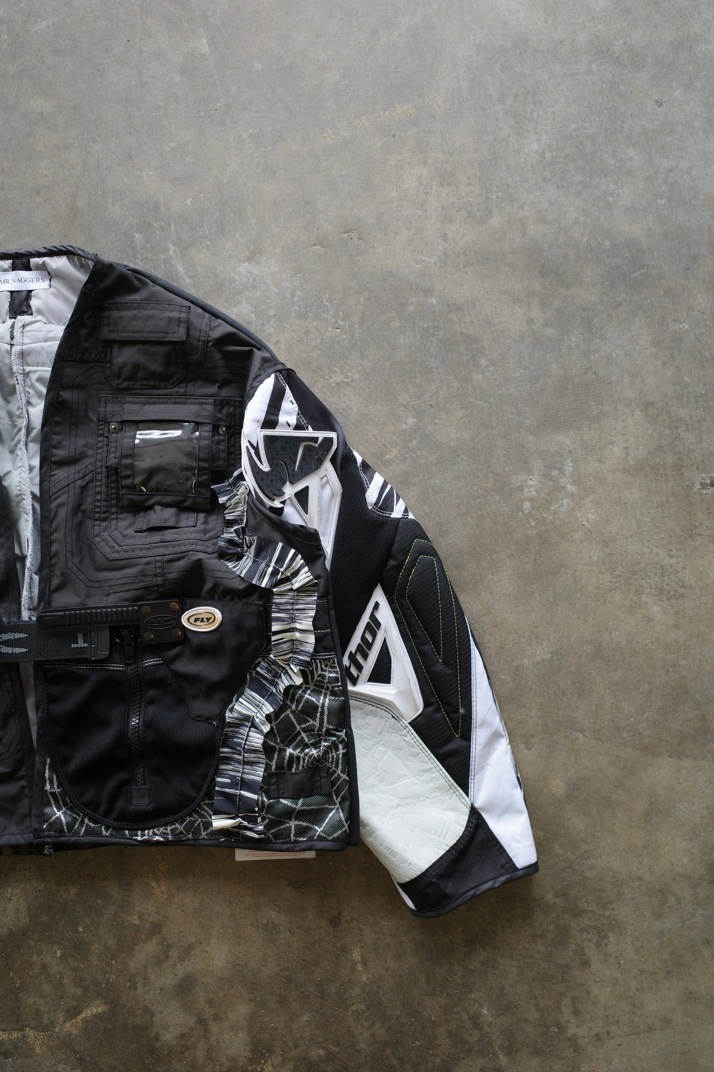 nag nag Engineer Jacket (M-L)/made with vintage Thor moto racing pants