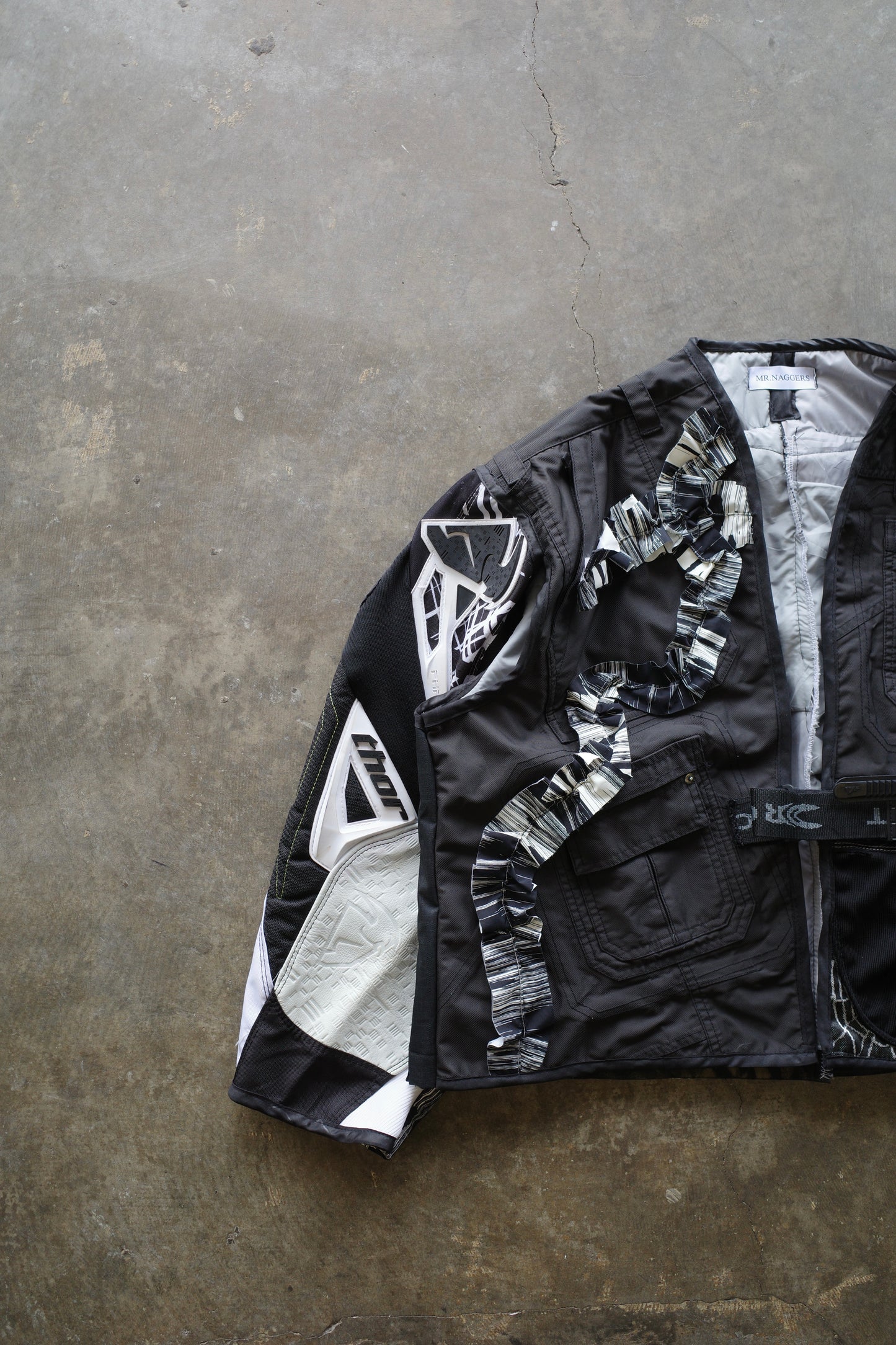nag nag Engineer Jacket (M-L)/made with vintage Thor moto racing pants