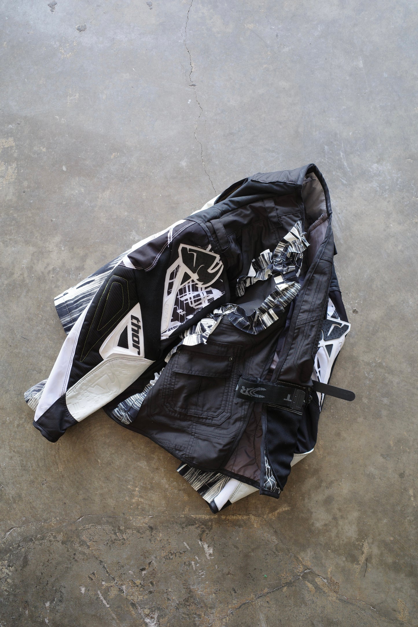 nag nag Engineer Jacket (M-L)/made with vintage Thor moto racing pants