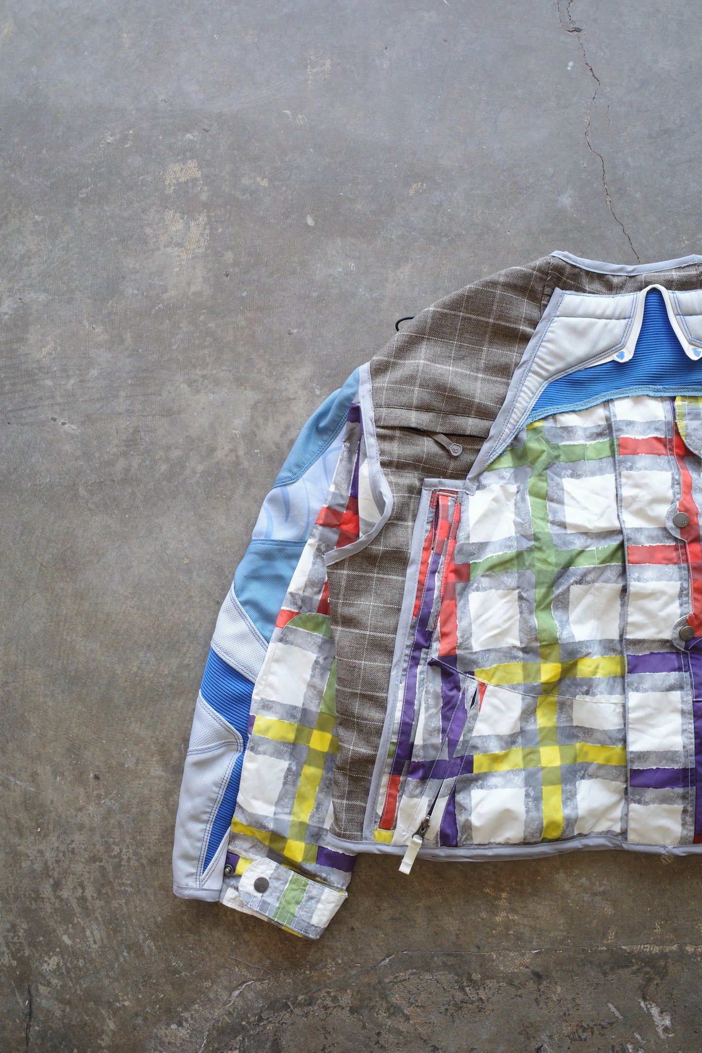nag nag Engineer Jacket (M-L)/made with vintage Thor moto racing pants