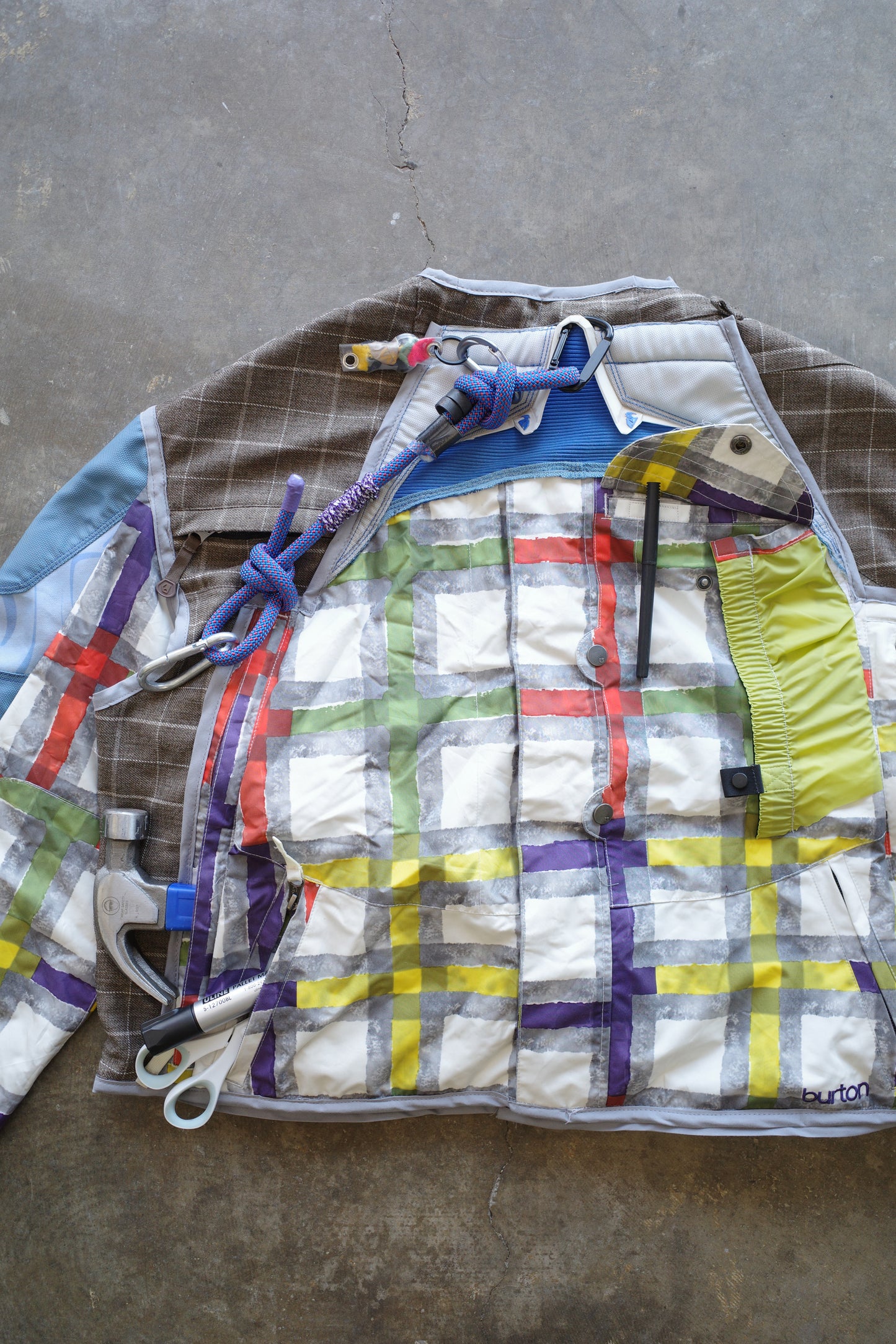 nag nag Engineer Jacket (M-L)/made with vintage Thor moto racing pants