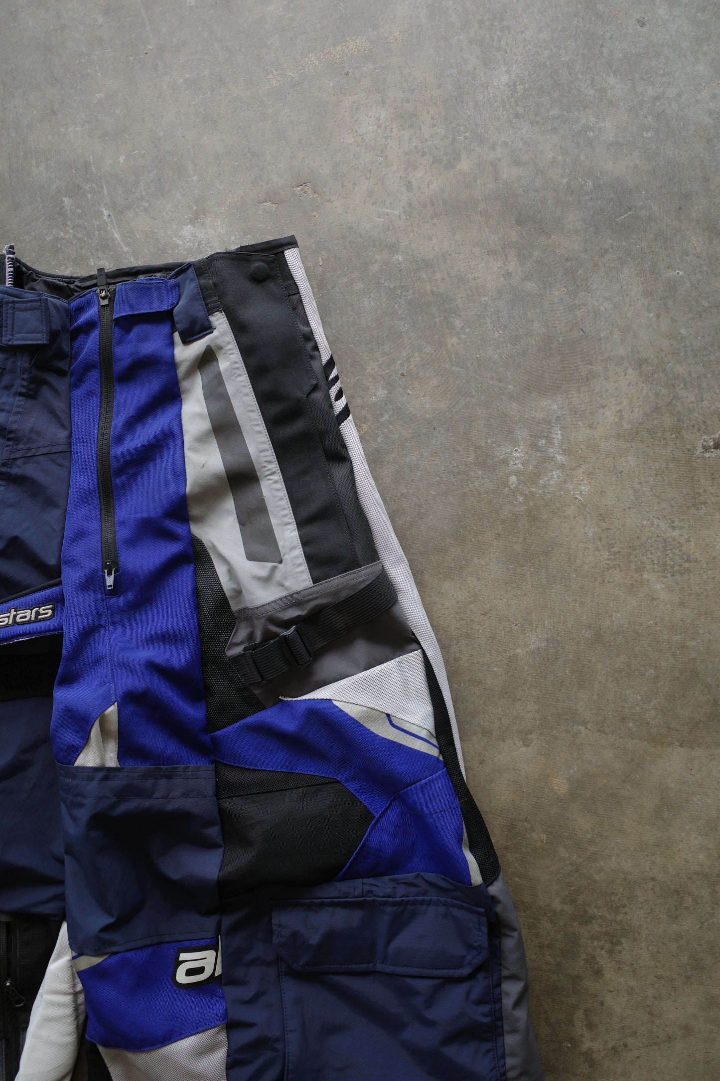 Wide Legged nag nag Pants(S)/made from vintage alpinestar moto racing jacket and pants