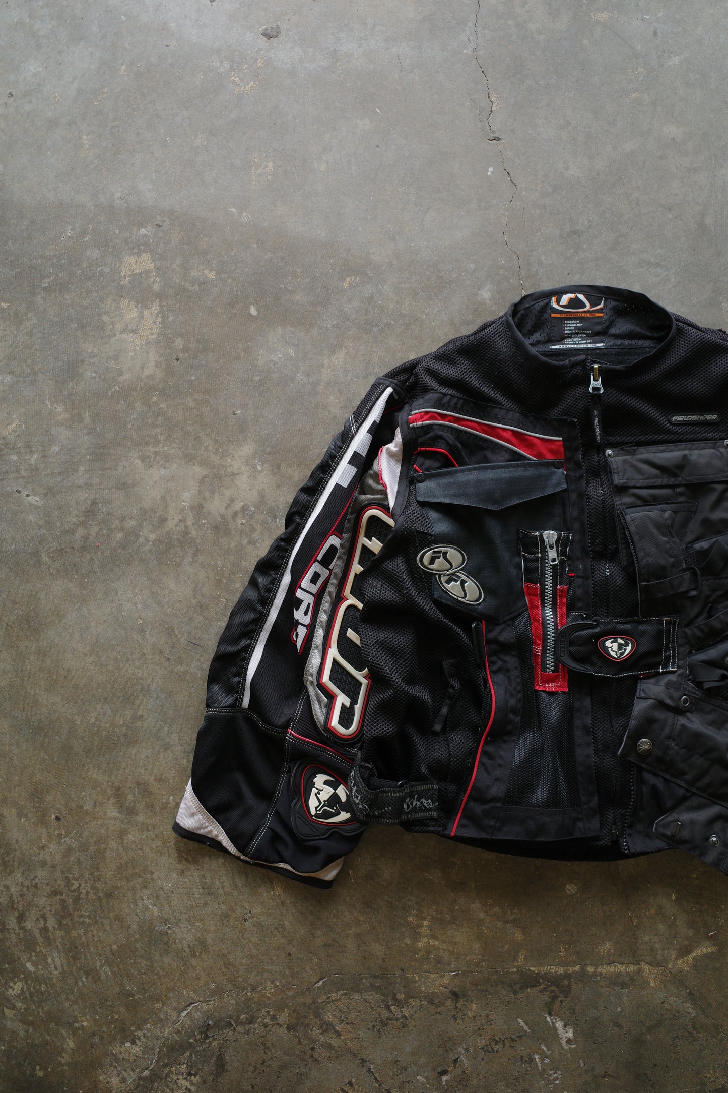 nag nag Engineer Jacket (M-L)/made with vintage Thor moto racing pants