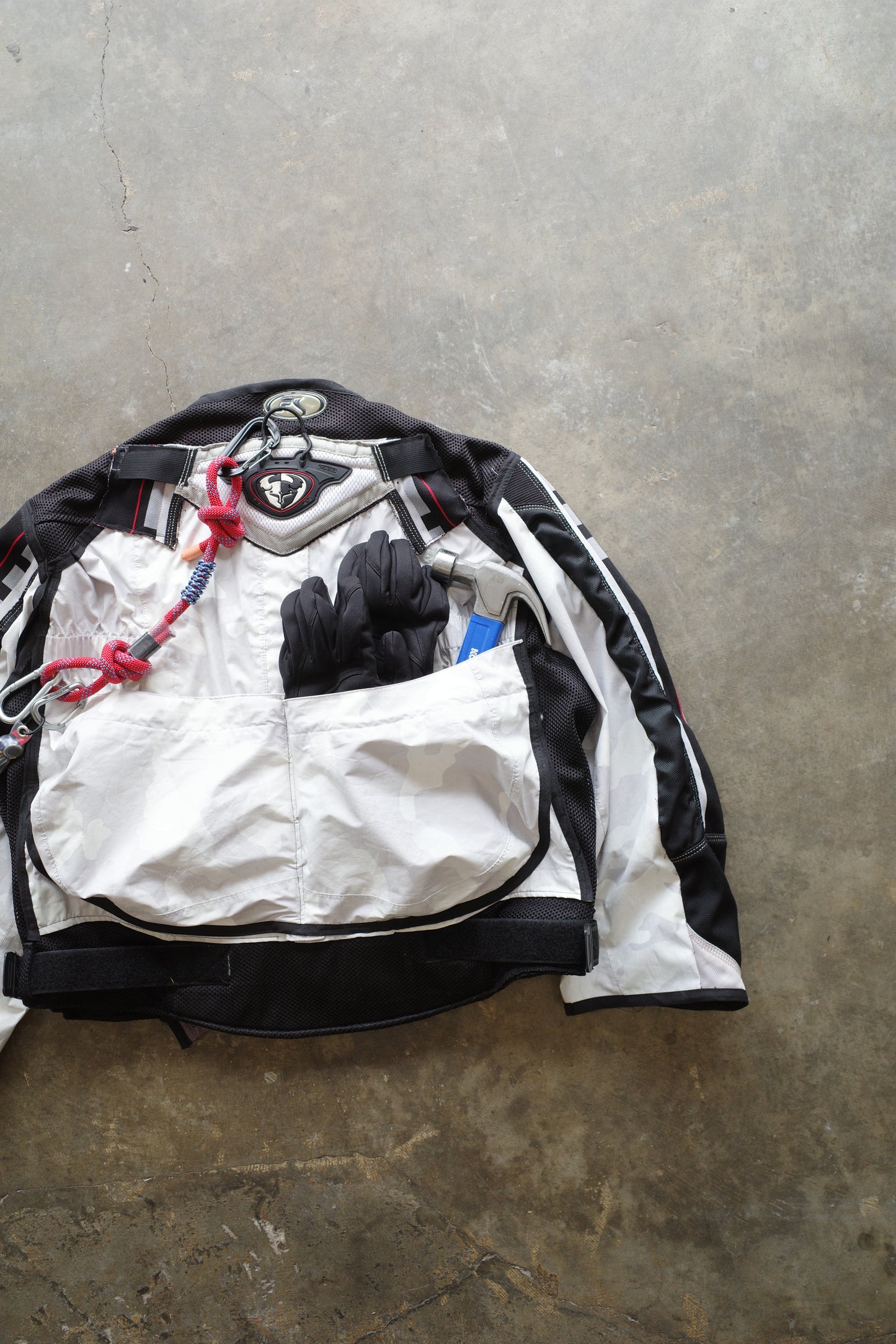 nag nag Engineer Jacket (M-L)/made with vintage Thor moto racing pants