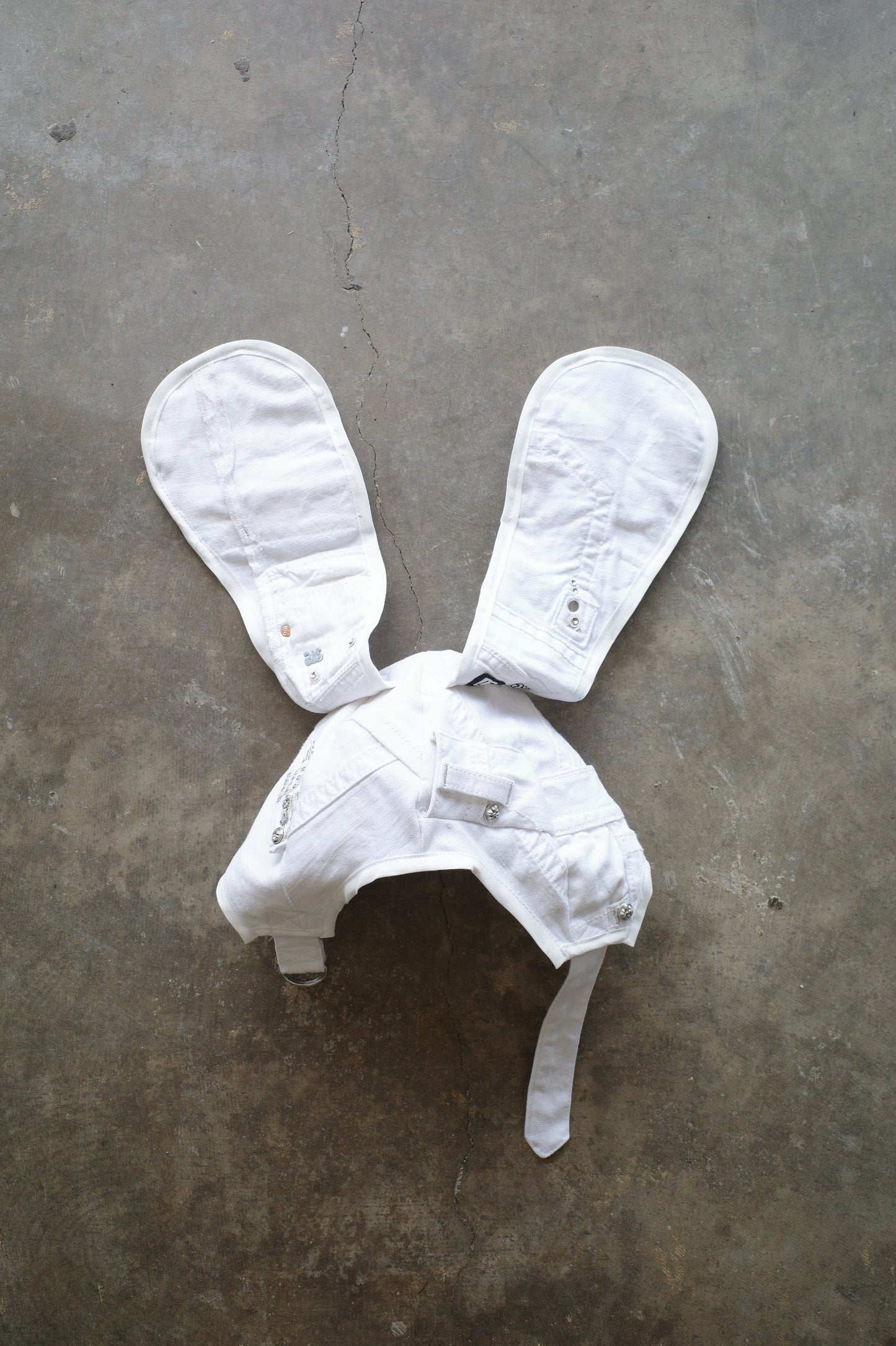 nag nag Bunny Ear Hat made with Y2K vintage miss me Jeans
