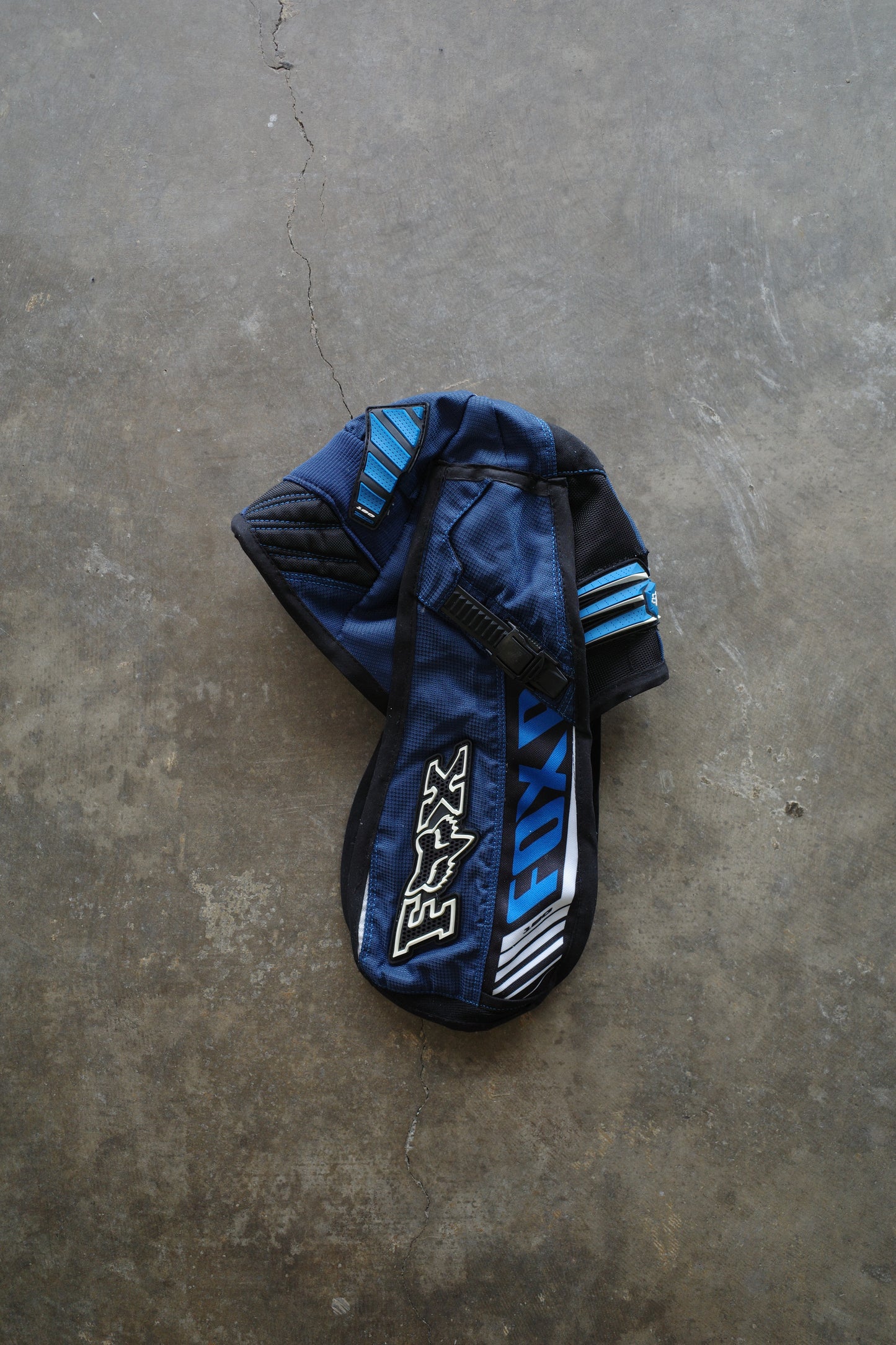 nag nag Bunny Ear Hat made with vintage FOX moto racing pants