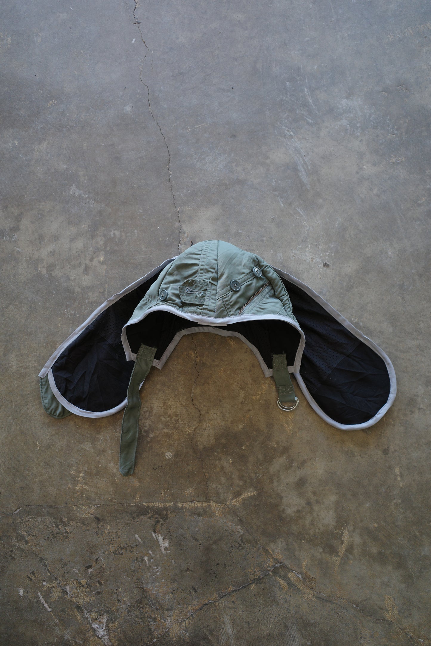 nag nag Bunny Ear Hat made with vintage US.AIR FORCE issue Flight suit 2