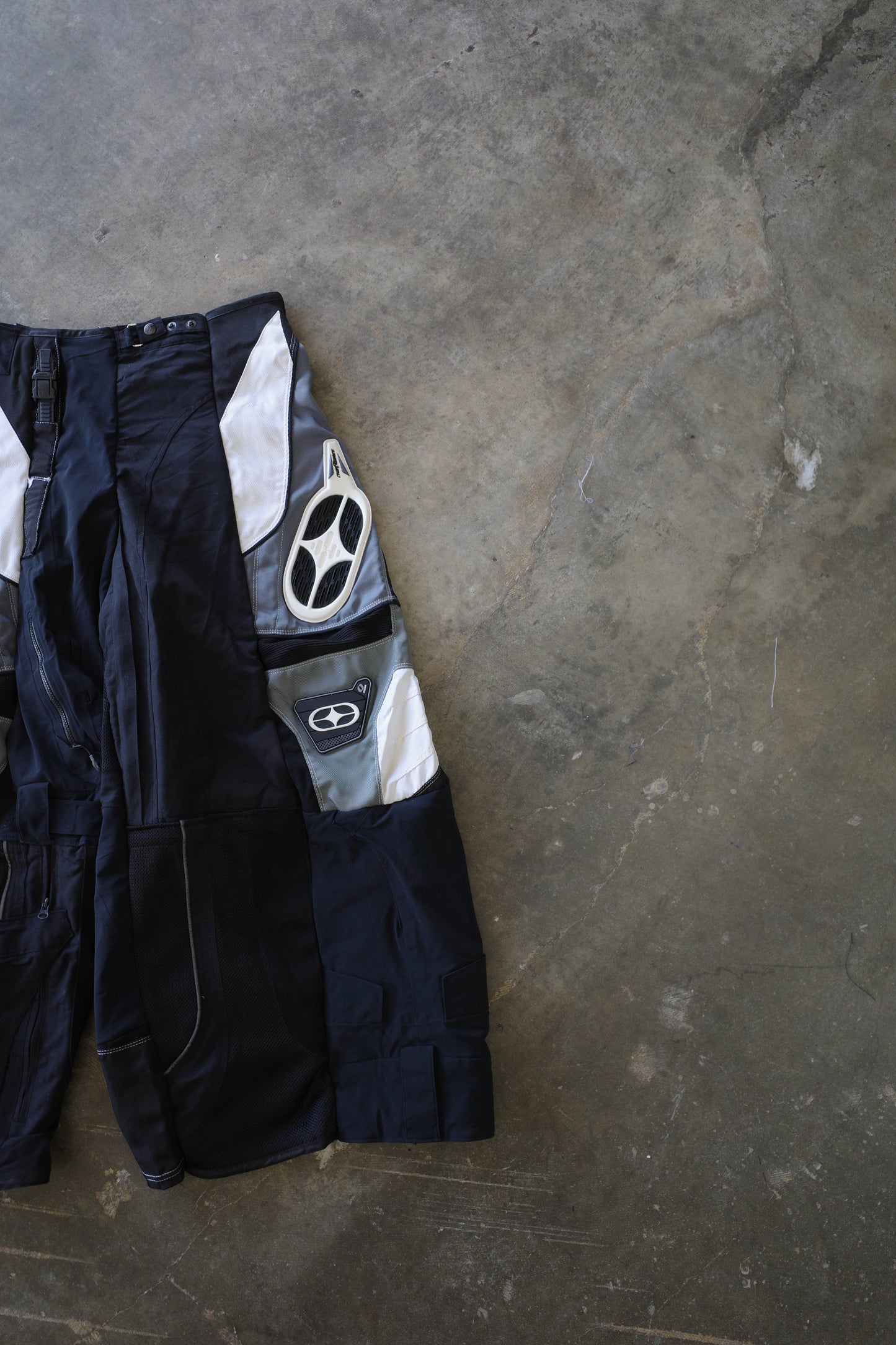 Wide Legged nag nag Pants(L)/made with vintage NOFEAR racing pants&vintage  ski pants