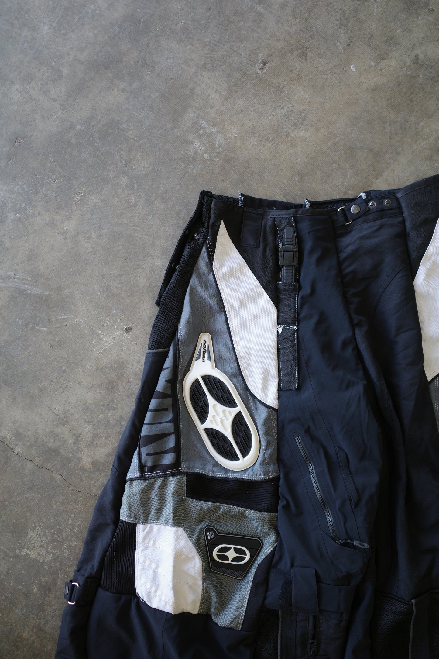 Wide Legged nag nag Pants(L)/made with vintage NOFEAR racing pants&vintage  ski pants